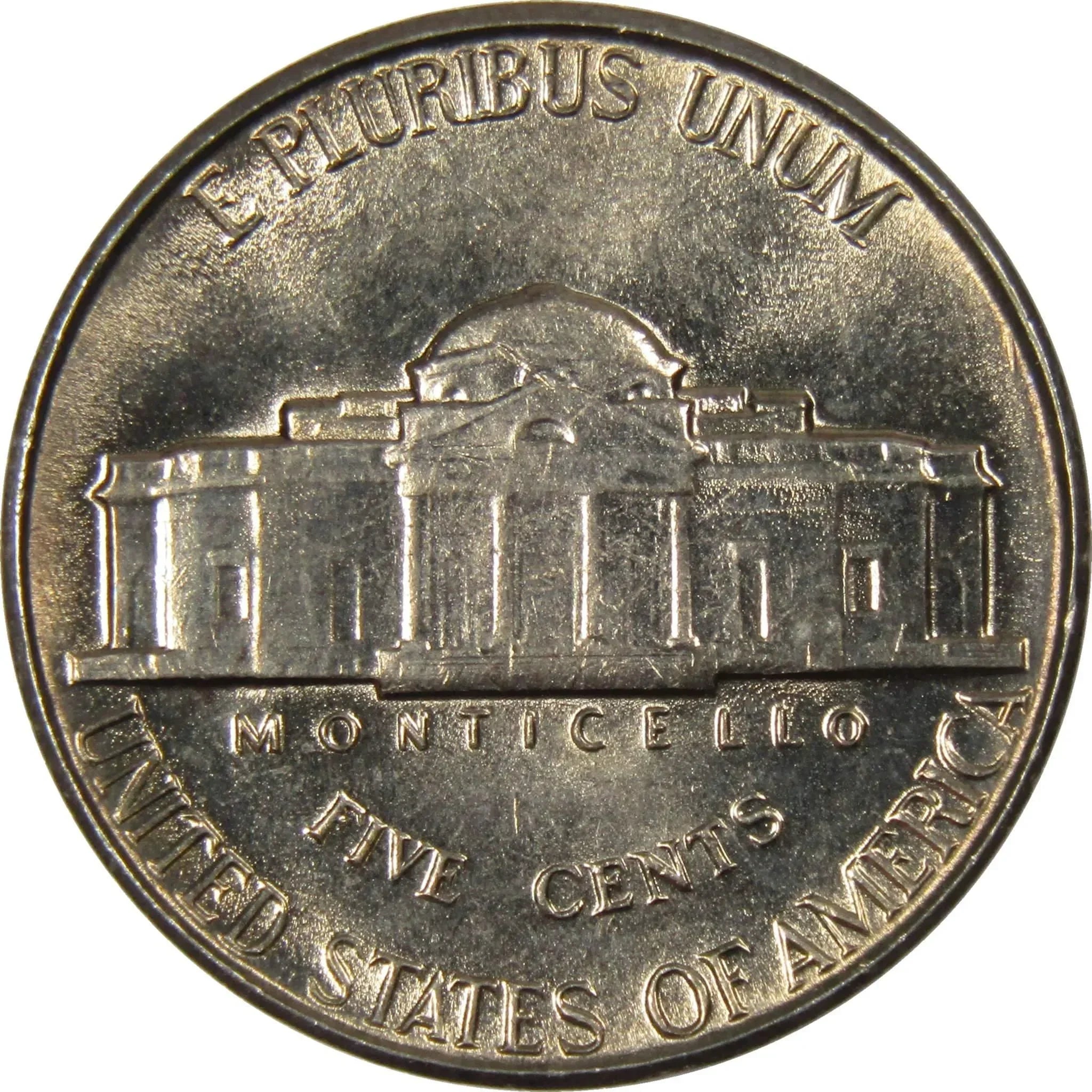 1955 Jefferson Nickel 5 Cent Piece BU Uncirculated Mint State 5c US Coin