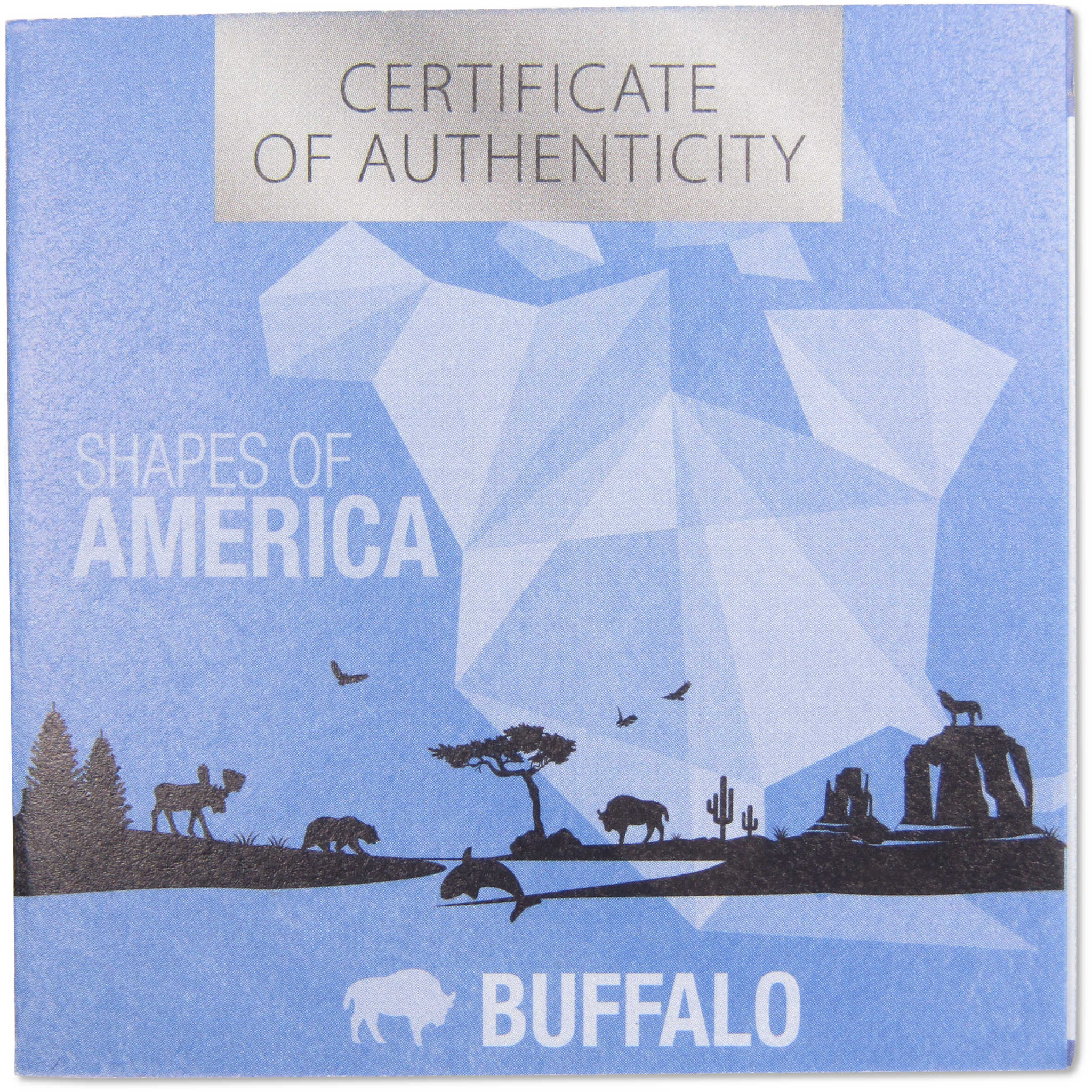 Shapes of America Buffalo 1 oz .999 Silver $5 Proof-Like Coin 2020 Barbados COA