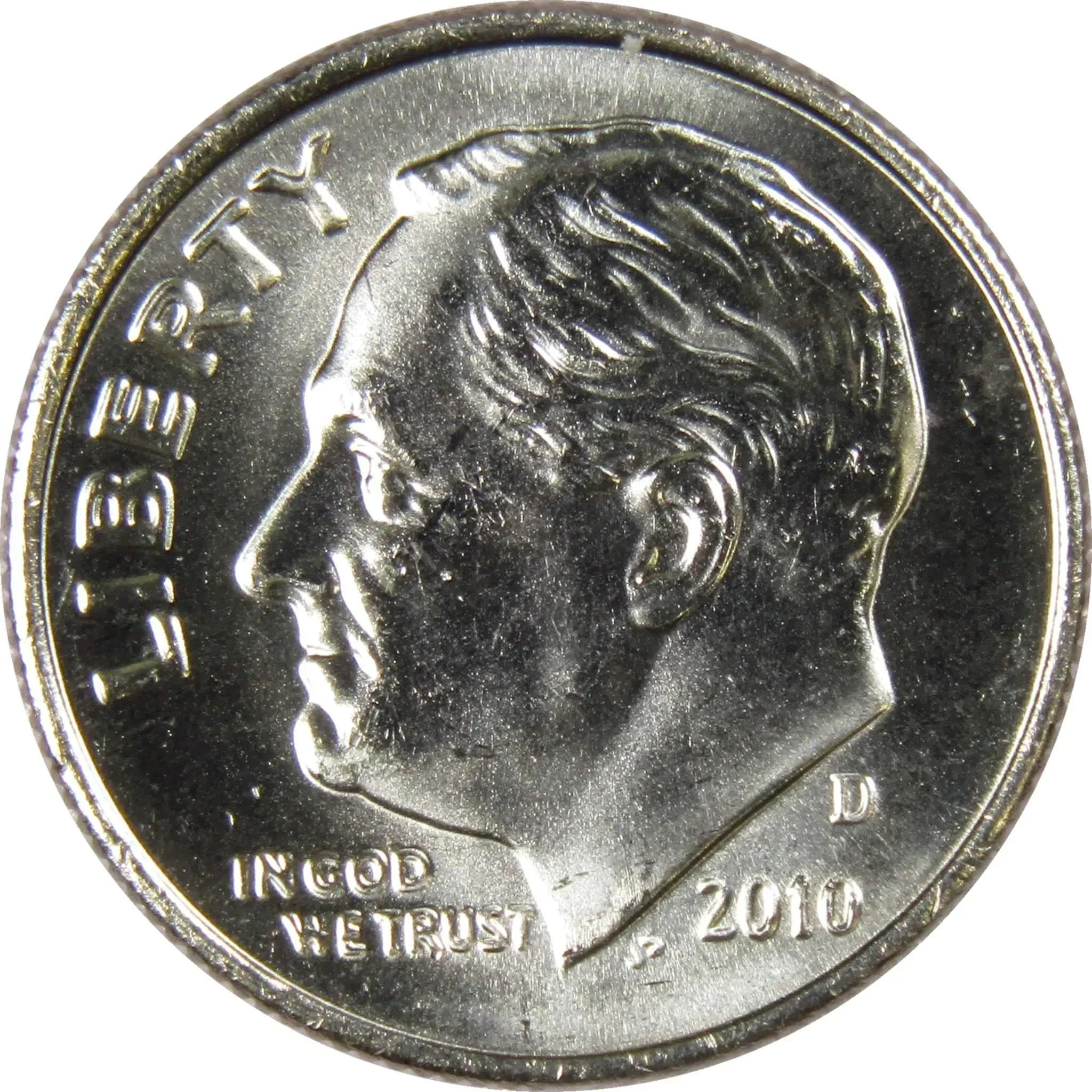 2010 D Roosevelt Dime BU Uncirculated Mint State 10c US Coin Collectible