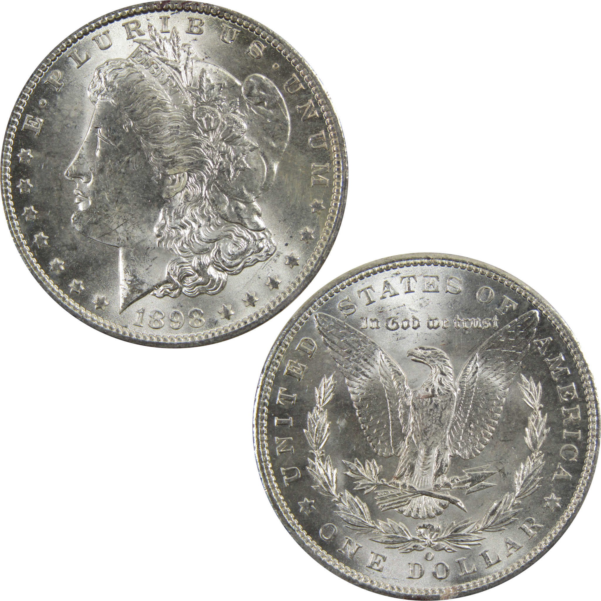 1898 O Morgan Dollar BU Uncirculated 90% Silver $1 Coin SKU:I5288 - Morgan coin - Morgan silver dollar - Morgan silver dollar for sale - Profile Coins & Collectibles