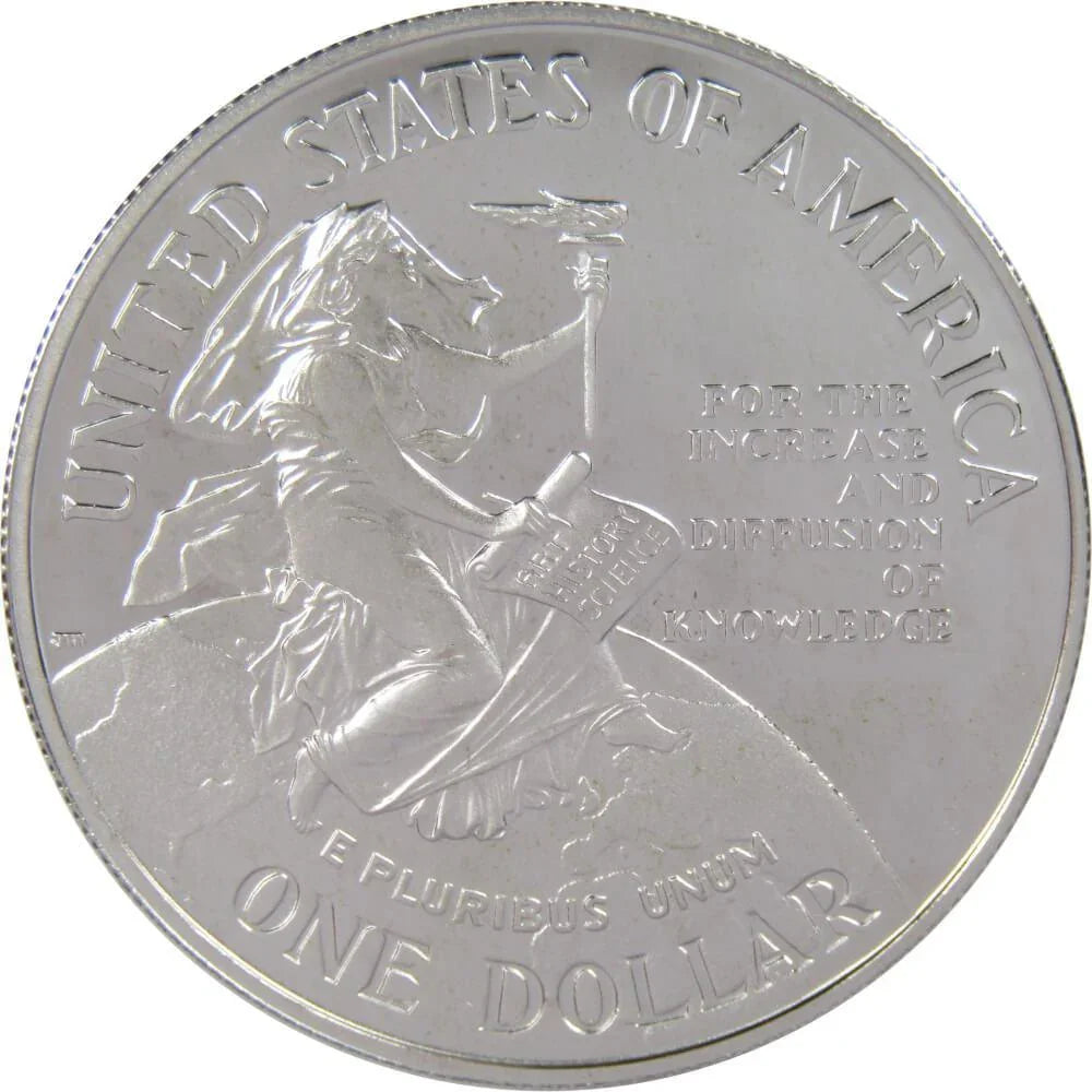 Smithsonian Institution Commemorative 1996 P 90% Silver Dollar Proof $1 Coin