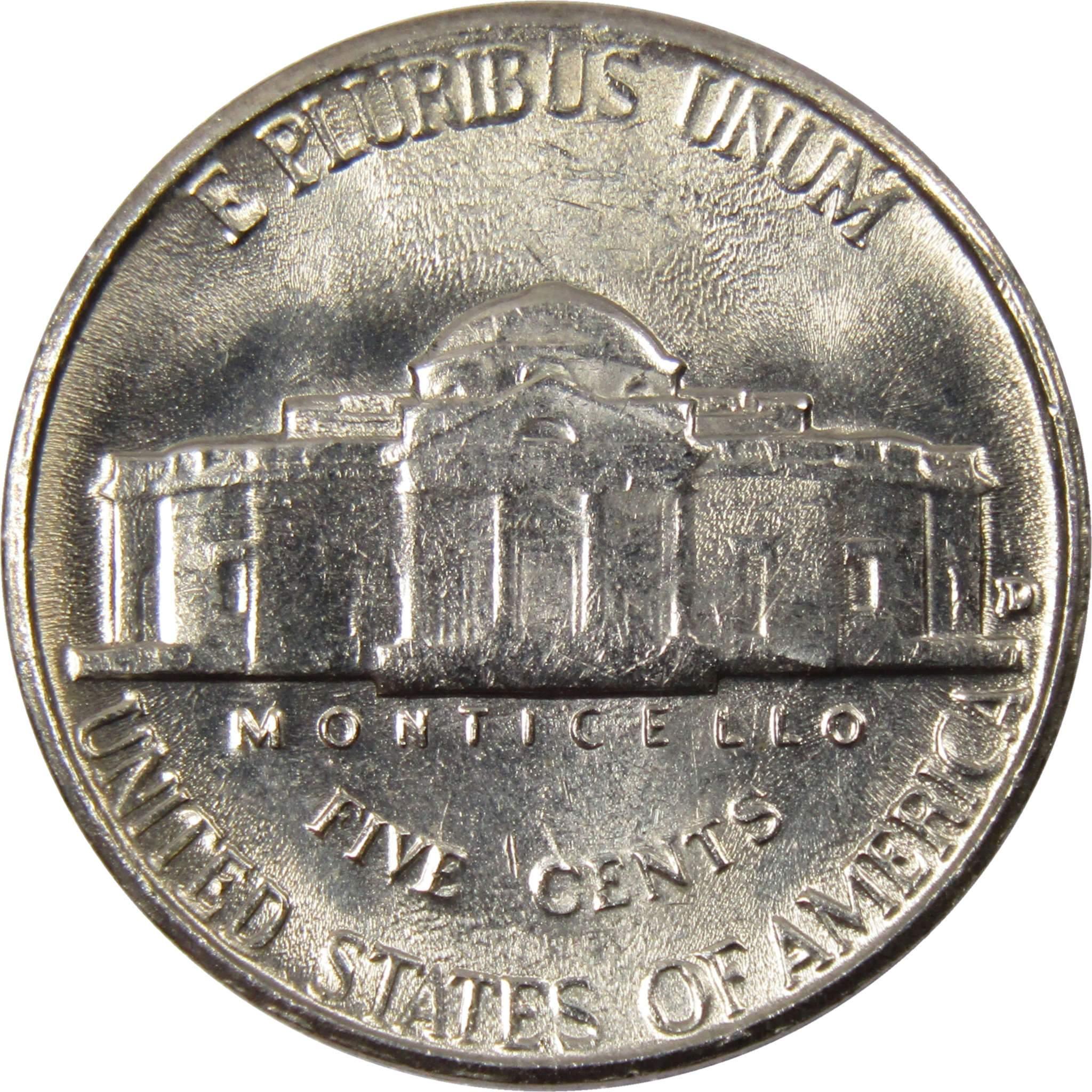 1957 D Jefferson Nickel 5 Cent Piece BU Uncirculated Mint State 5c US Coin