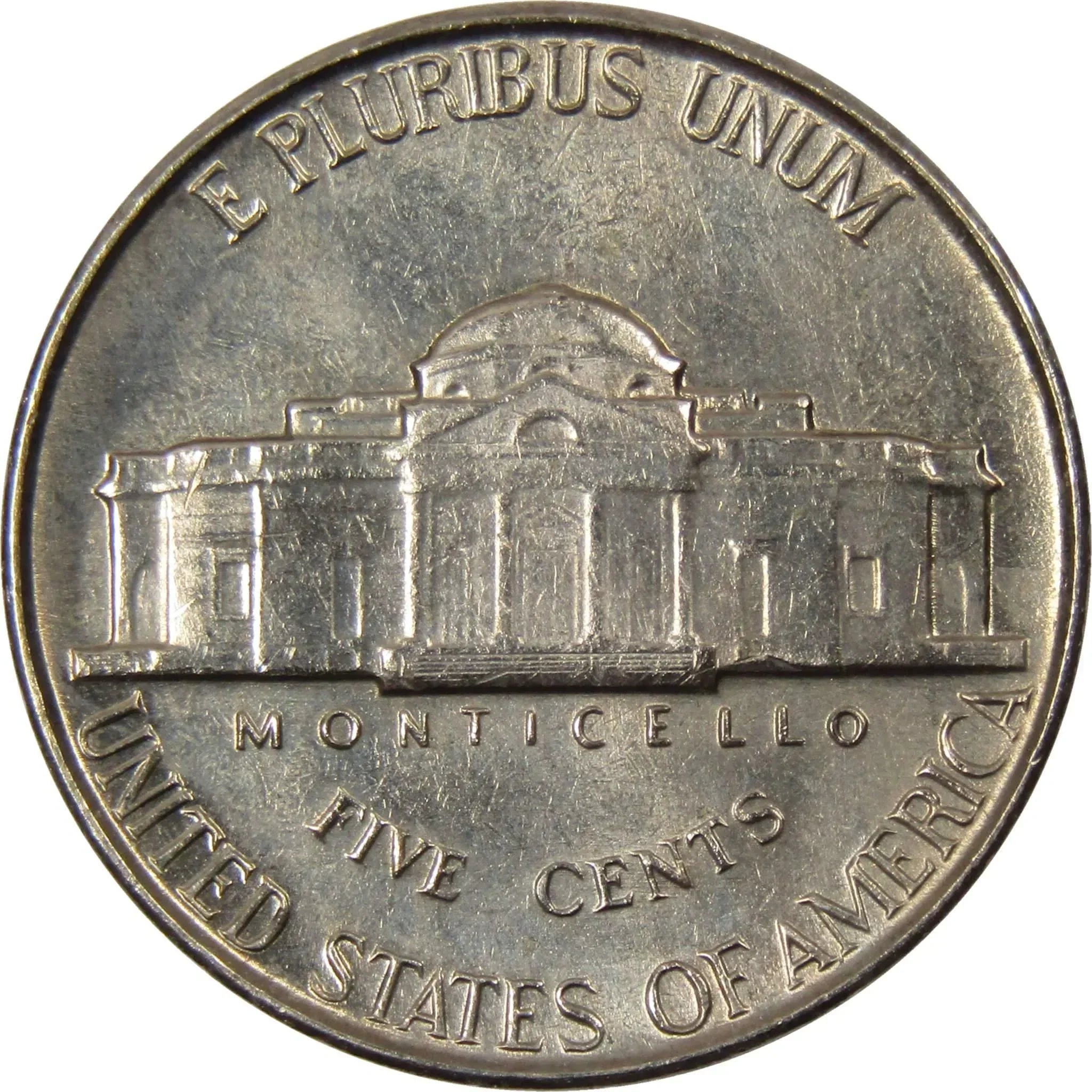 1958 Jefferson Nickel 5 Cent Piece BU Uncirculated Mint State 5c US Coin