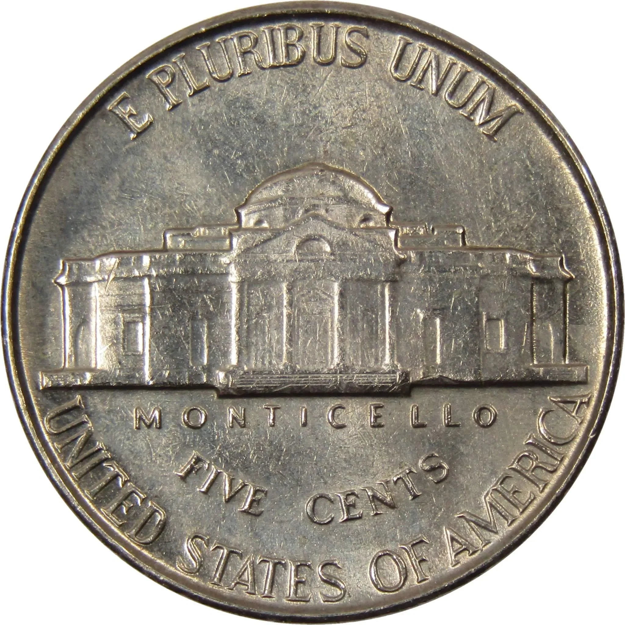 1958 Jefferson Nickel 5 Cent Piece BU Uncirculated Mint State 5c US Coin