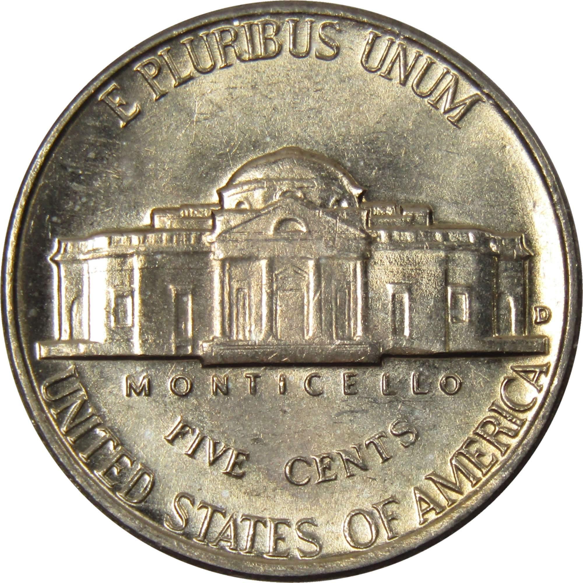 1959 D Jefferson Nickel 5 Cent Piece BU Uncirculated Mint State 5c US Coin