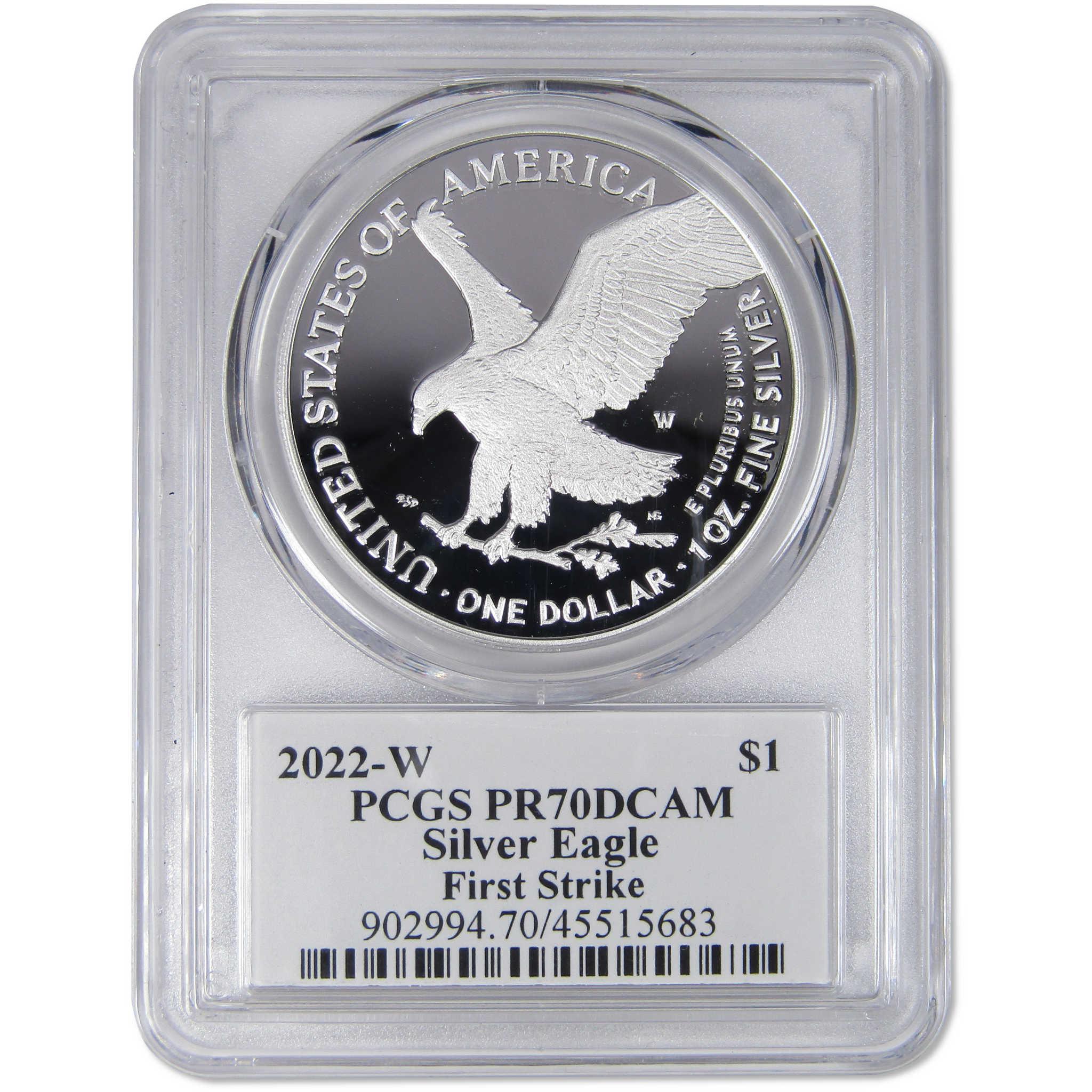 2022 W American Silver Eagle PR70 PCGS 1st Strike Damstra SKU:OPC25