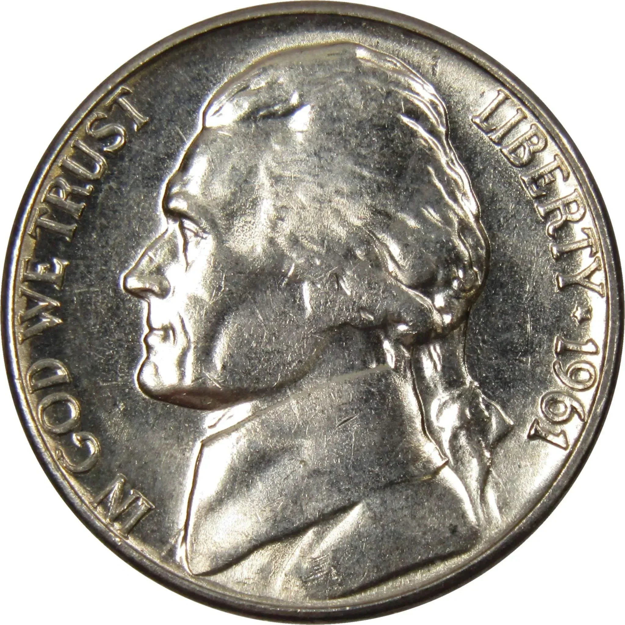 1961 D Jefferson Nickel 5 Cent Piece BU Uncirculated Mint State 5c US Coin