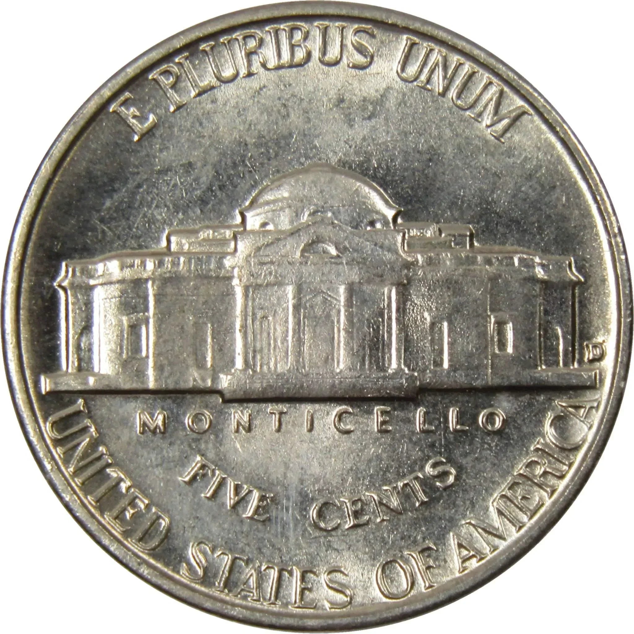 1961 D Jefferson Nickel 5 Cent Piece BU Uncirculated Mint State 5c US Coin