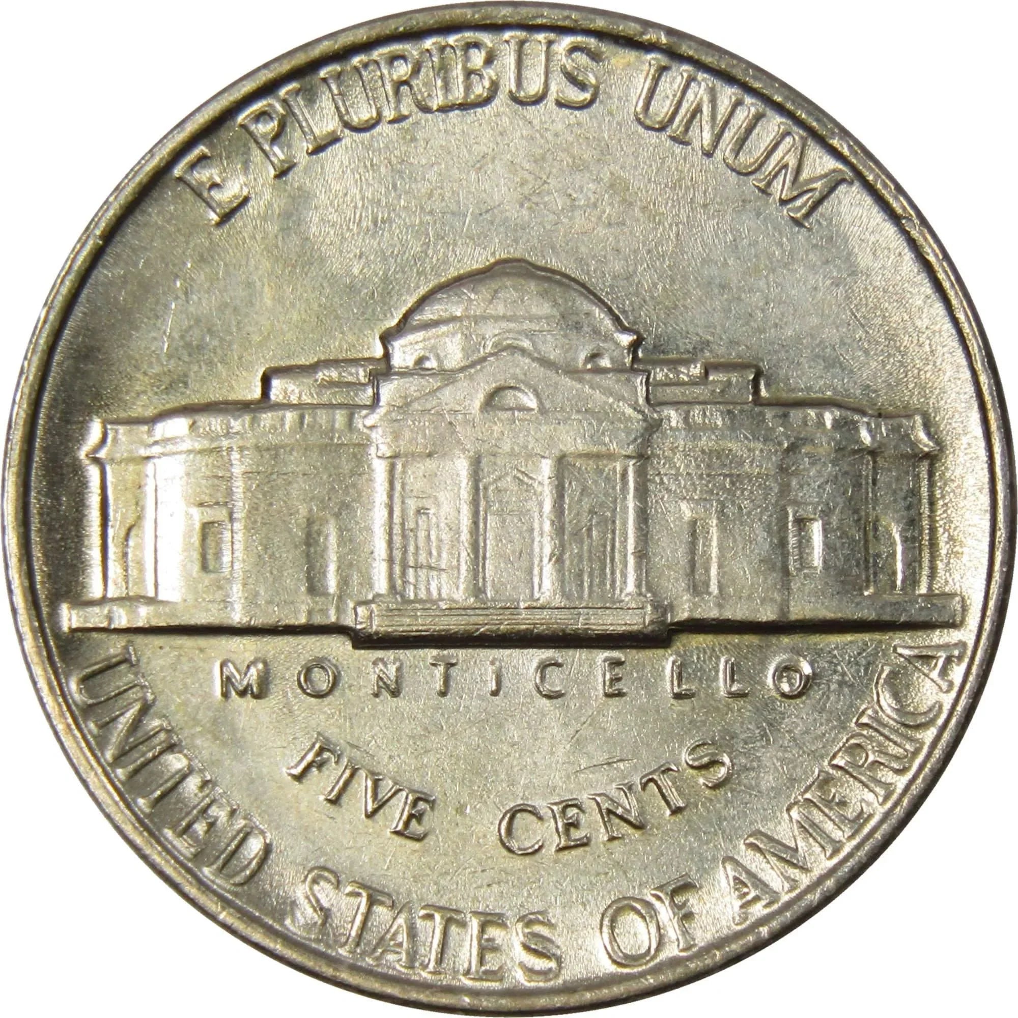 1962 Jefferson Nickel 5 Cent Piece BU Uncirculated Mint State 5c US Coin