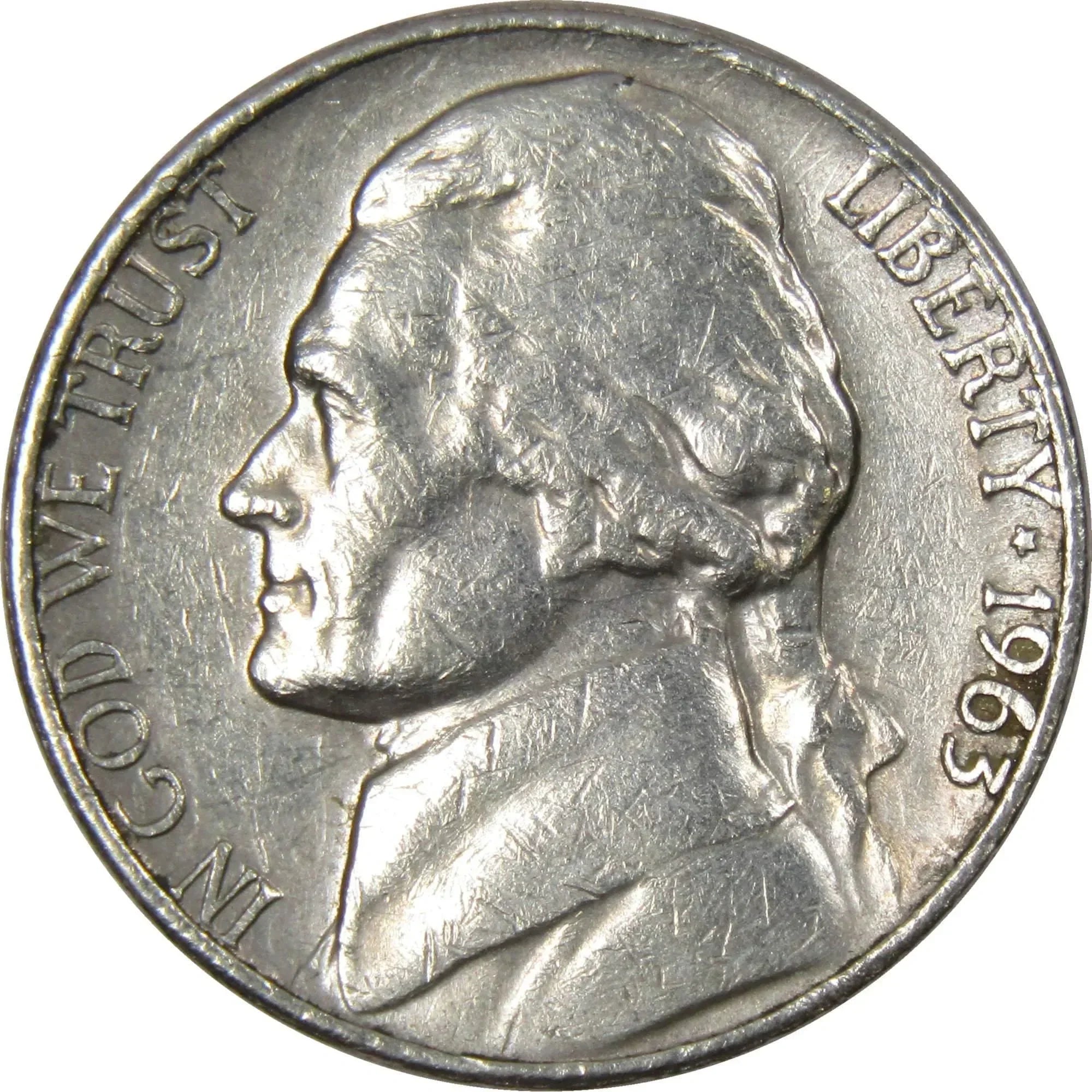 1963 D Jefferson Nickel 5 Cent Piece AG About Good 5c US Coin Collectible