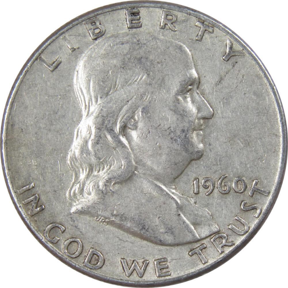 1960 Franklin Half Dollar VF Very Fine 90% Silver 50c US Coin Collectible