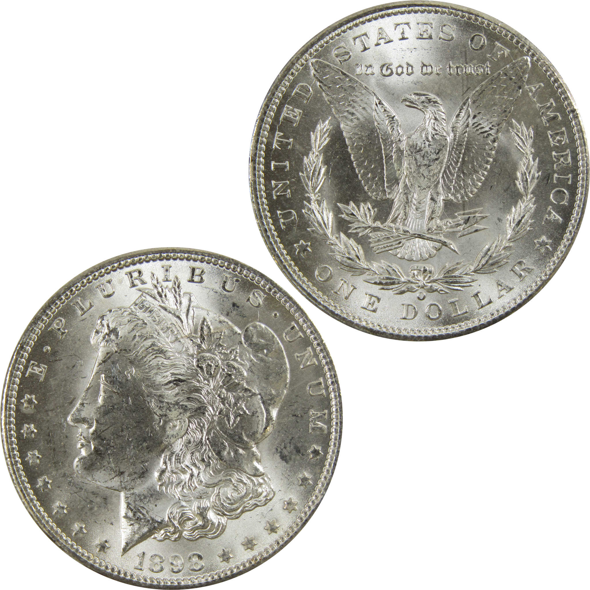 1898 O Morgan Dollar BU Uncirculated 90% Silver $1 Coin SKU:I5211 - Morgan coin - Morgan silver dollar - Morgan silver dollar for sale - Profile Coins & Collectibles