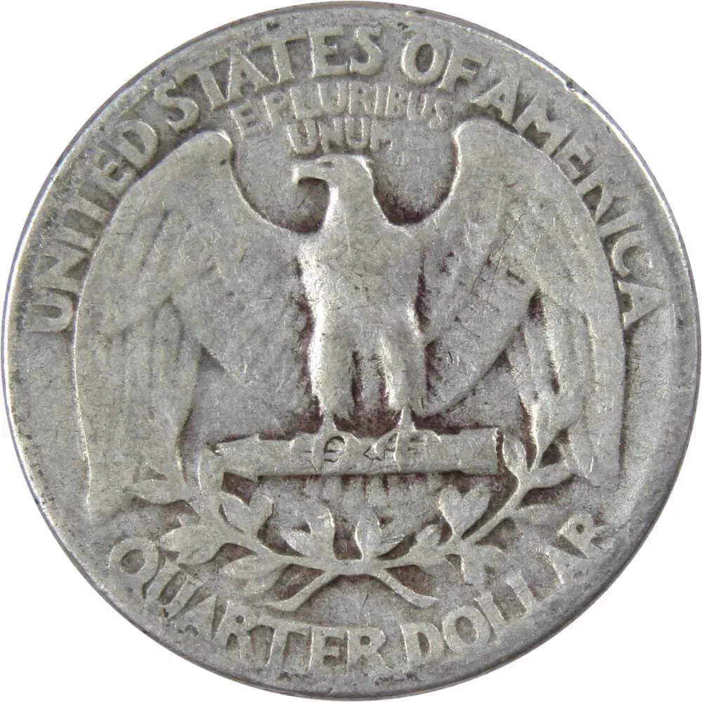 1943 Washington Quarter AG About Good 90% Silver 25c US Coin Collectible