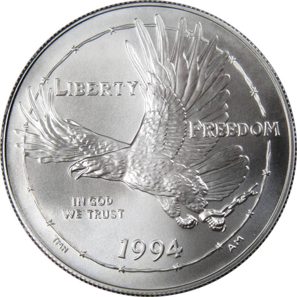 U.S. Prisoner of War Commemorative 1994 W 90% Silver Dollar Uncirculated $1 Coin