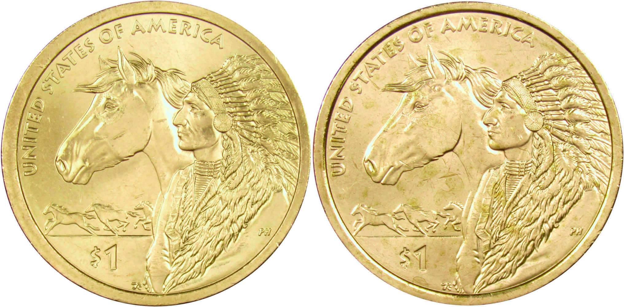 2012 P&D Trade Routes Native American Dollar 2 Coin Set BU Uncirculated $1