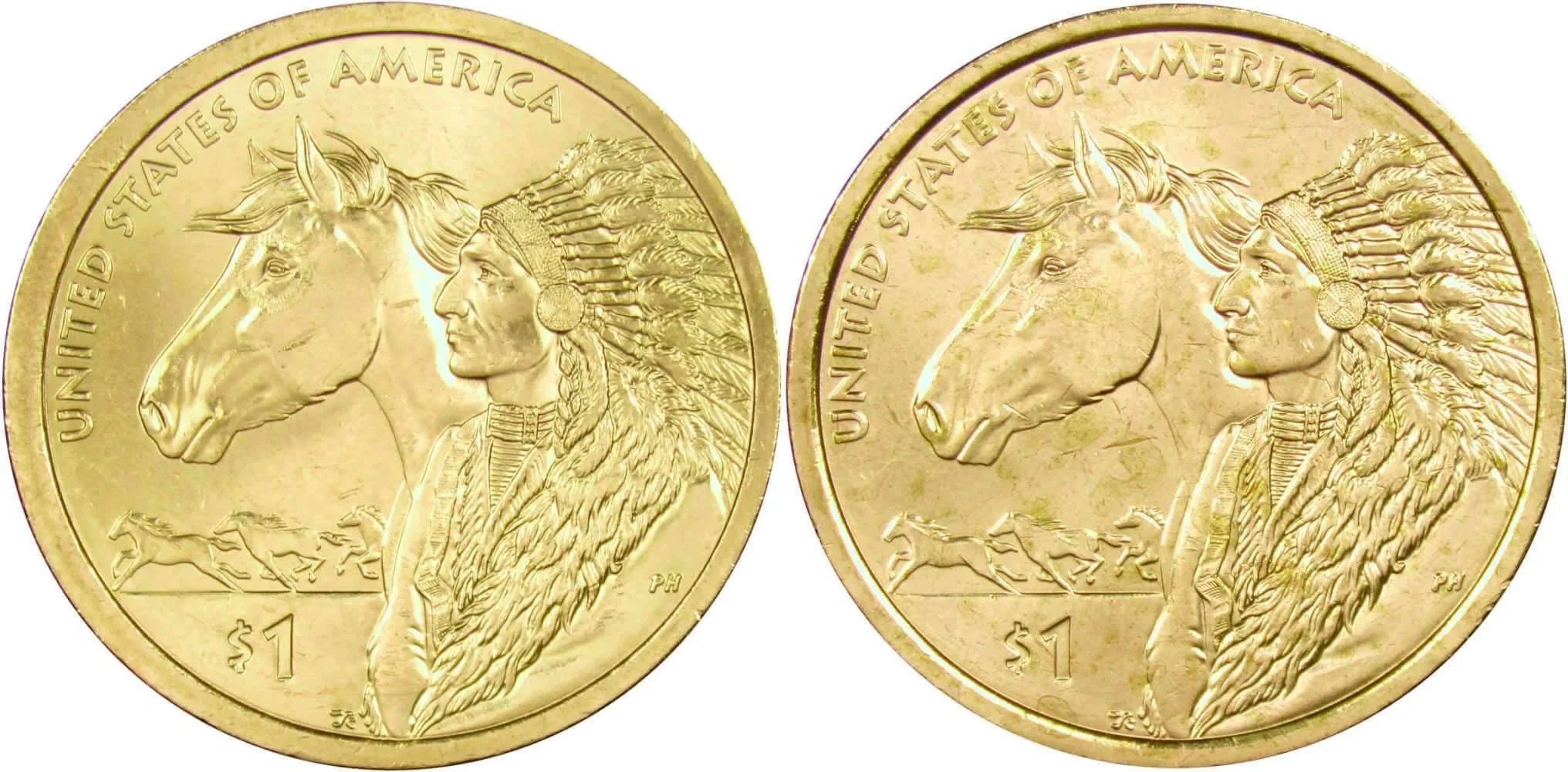 2012 P&D Trade Routes Native American Dollar 2 Coin Set BU Uncirculated $1