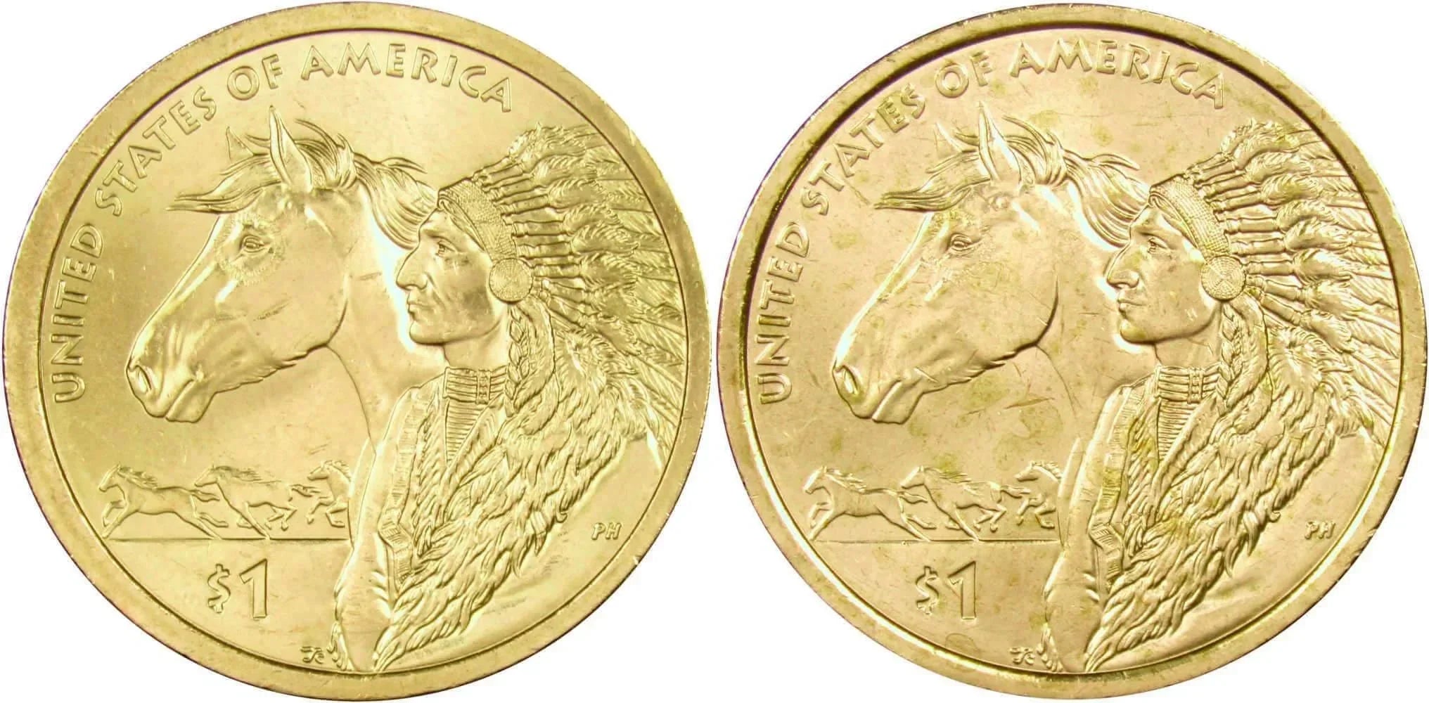 2012 P&D Trade Routes Native American Dollar 2 Coin Set BU Uncirculated $1