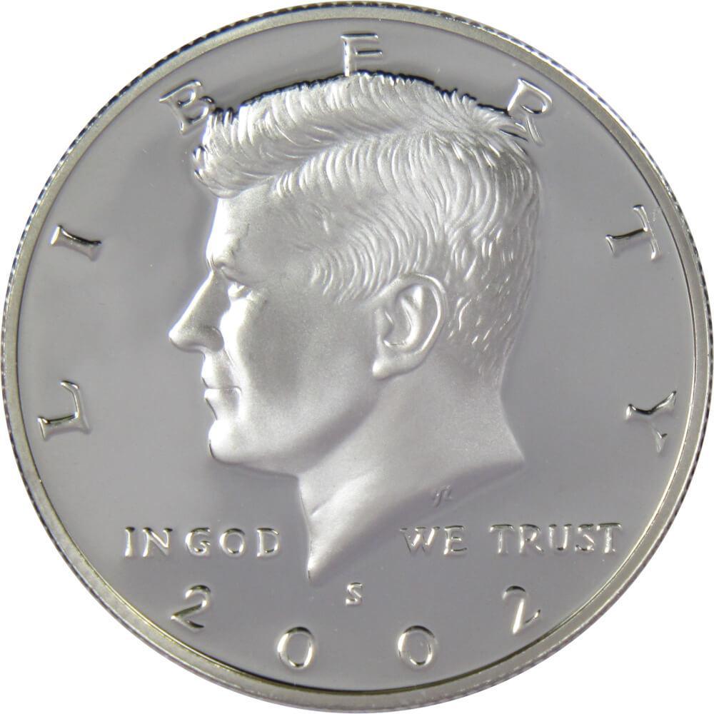 2002 S Kennedy Half Dollar Choice Proof 90% Silver 50c US Coin Collectible