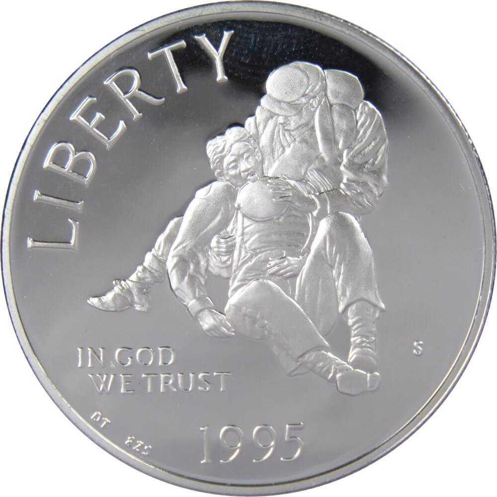 Civil War Battlefield Commemorative 1995 S 90% Silver Dollar Proof $1 Coin