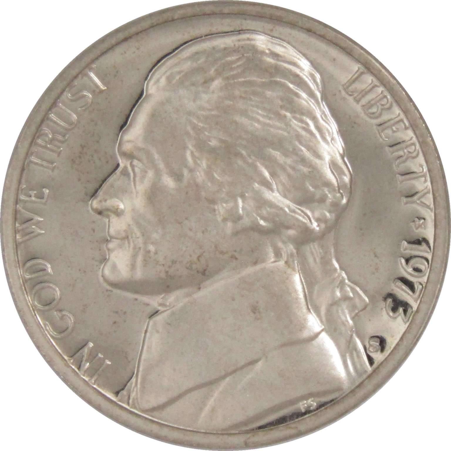 1973 S Jefferson Nickel 5 Cent Piece Choice Proof 5c US Coin Collectible