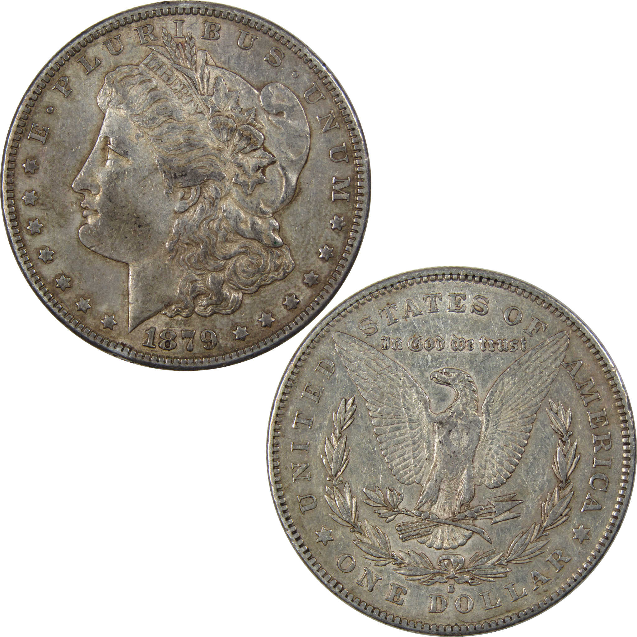 1879 S Rev 78 Morgan Dollar Extremely Fine 90% Silver Coin SKU:I771 - Morgan coin - Morgan silver dollar - Morgan silver dollar for sale - Profile Coins & Collectibles