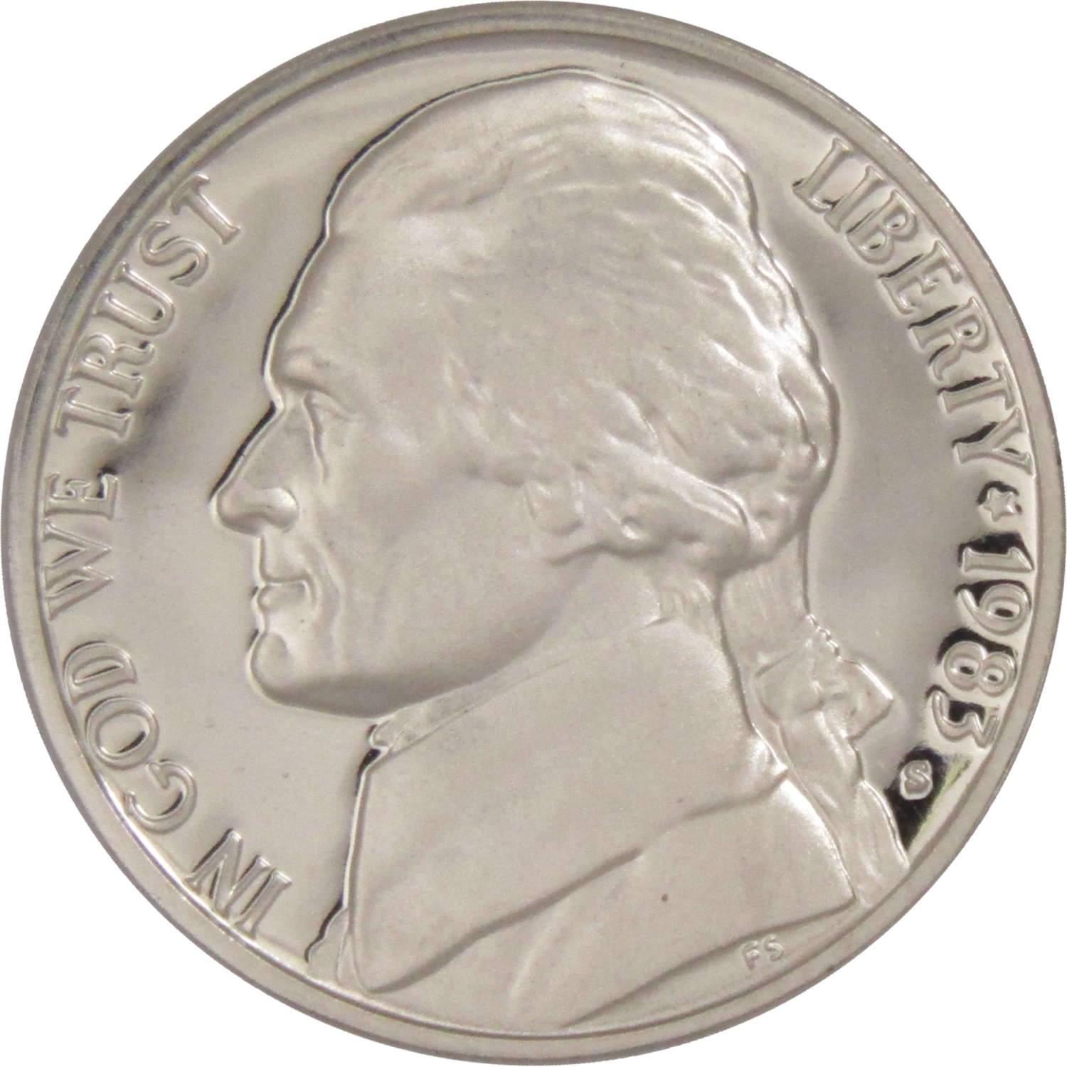 1983 S Jefferson Nickel 5 Cent Piece Choice Proof 5c US Coin Collectible
