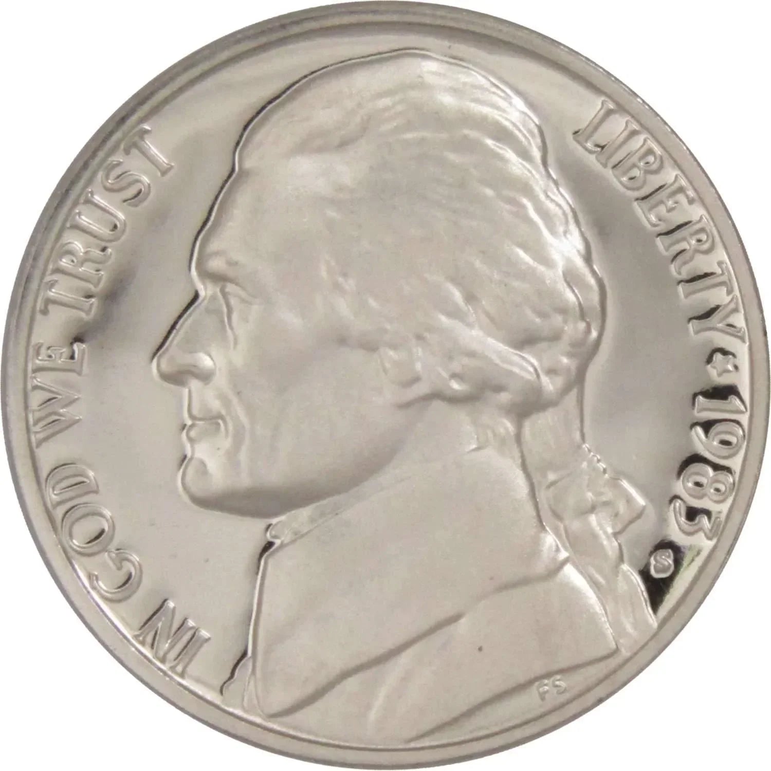 1983 S Jefferson Nickel 5 Cent Piece Choice Proof 5c US Coin Collectible