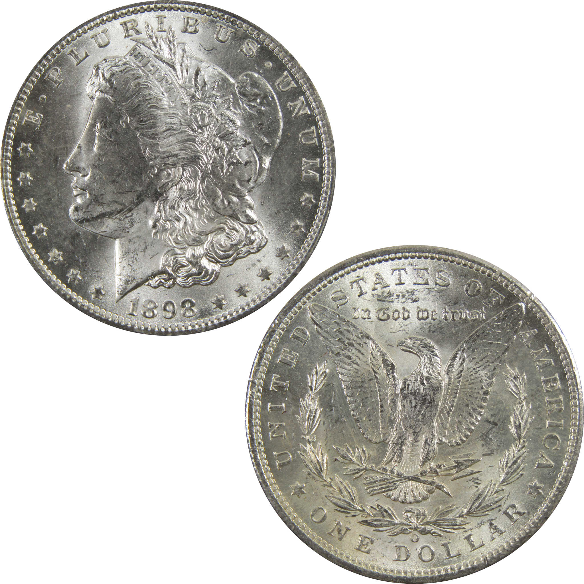 1898 O Morgan Dollar BU Uncirculated 90% Silver $1 Coin SKU:I5260 - Morgan coin - Morgan silver dollar - Morgan silver dollar for sale - Profile Coins & Collectibles