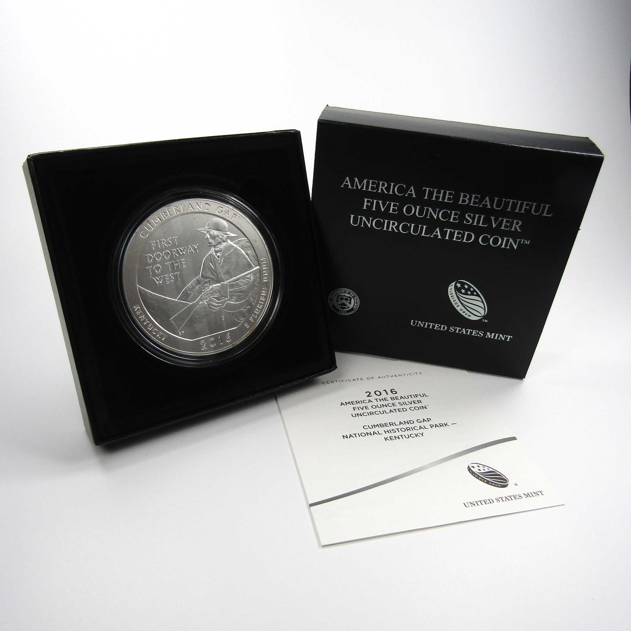 2016 P Cumberland Gap National Park 5 oz Silver OGP COA SKU CPC2128