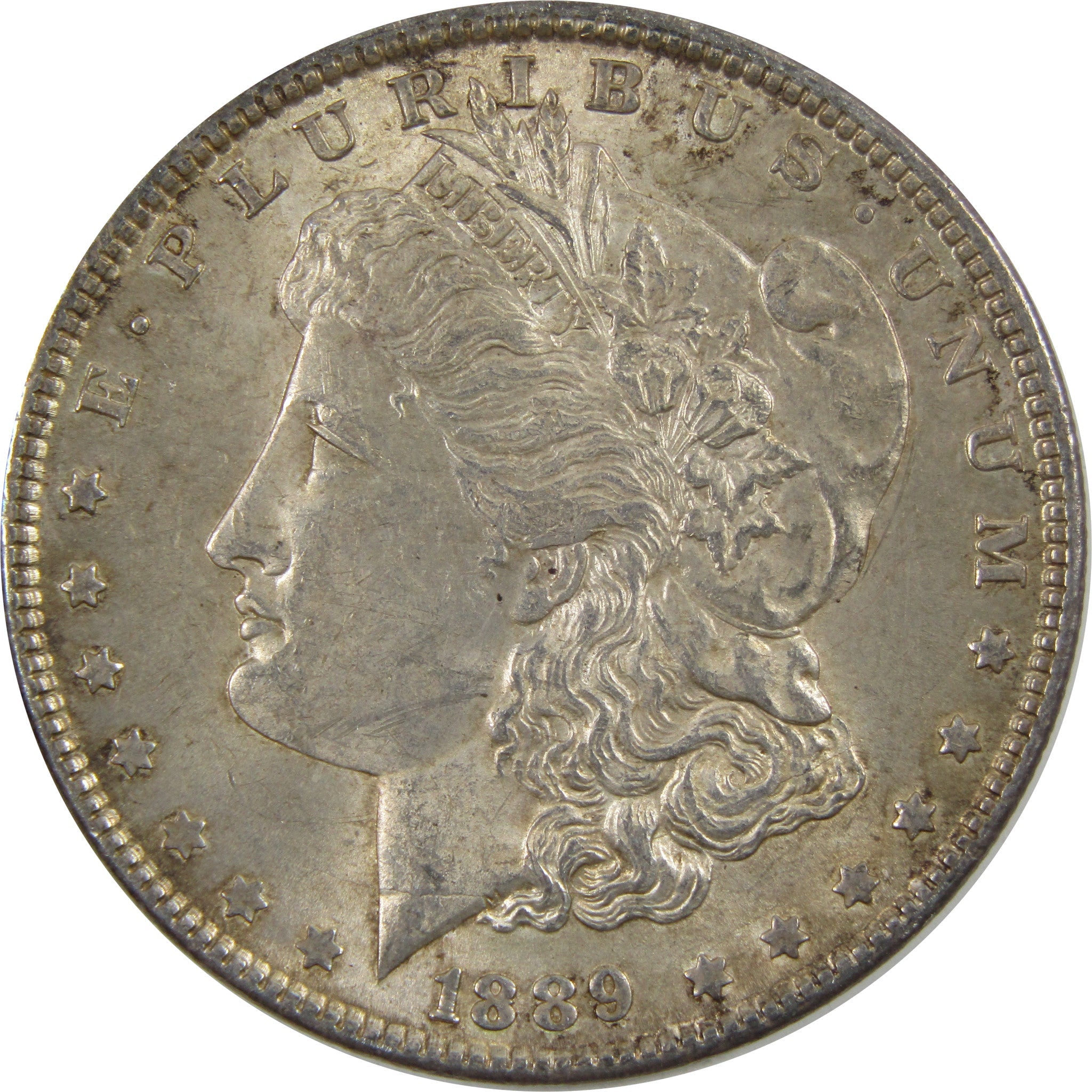 1889 Morgan Dollar AU About Uncirculated 90% Silver $1 Coin SKU:I5456 - Morgan coin - Morgan silver dollar - Morgan silver dollar for sale - Profile Coins & Collectibles