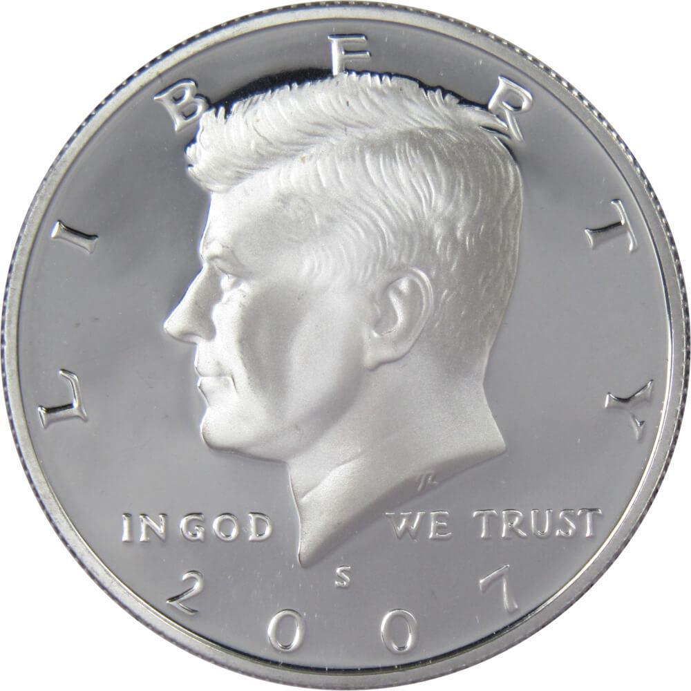 2007 S Kennedy Half Dollar Choice Proof 90% Silver 50c US Coin Collectible