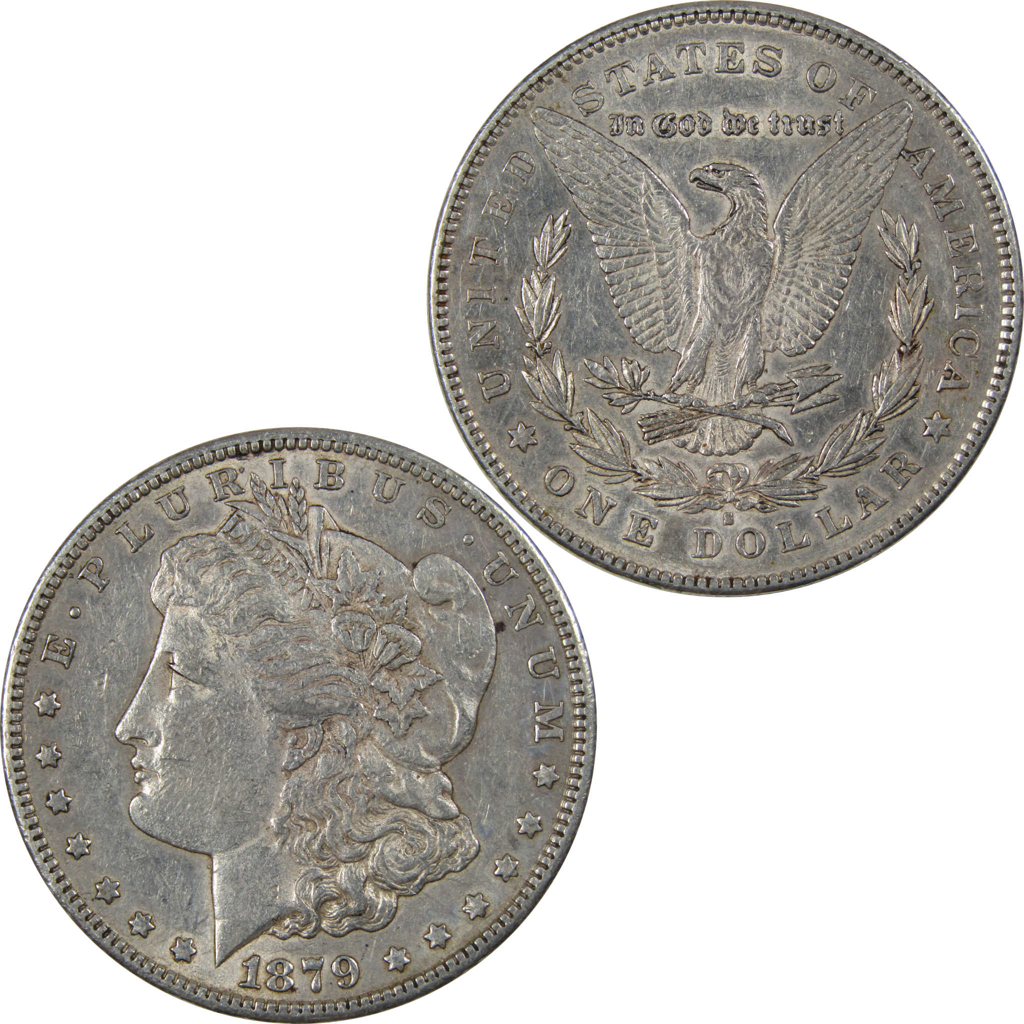 1879 S Rev 78 Morgan Dollar Extremely Fine 90% Silver Coin SKU:I772 - Morgan coin - Morgan silver dollar - Morgan silver dollar for sale - Profile Coins & Collectibles