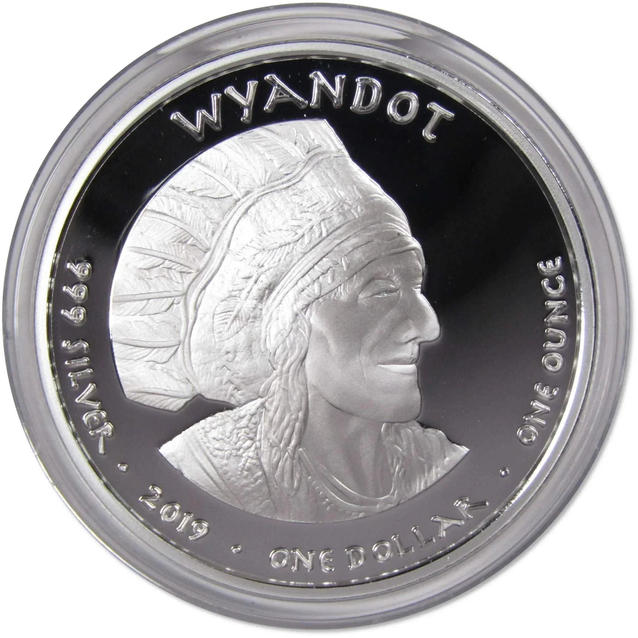 2019 Native American Jamul Wyandot Cardinal 1 oz .999 Fine Silver $1 Proof