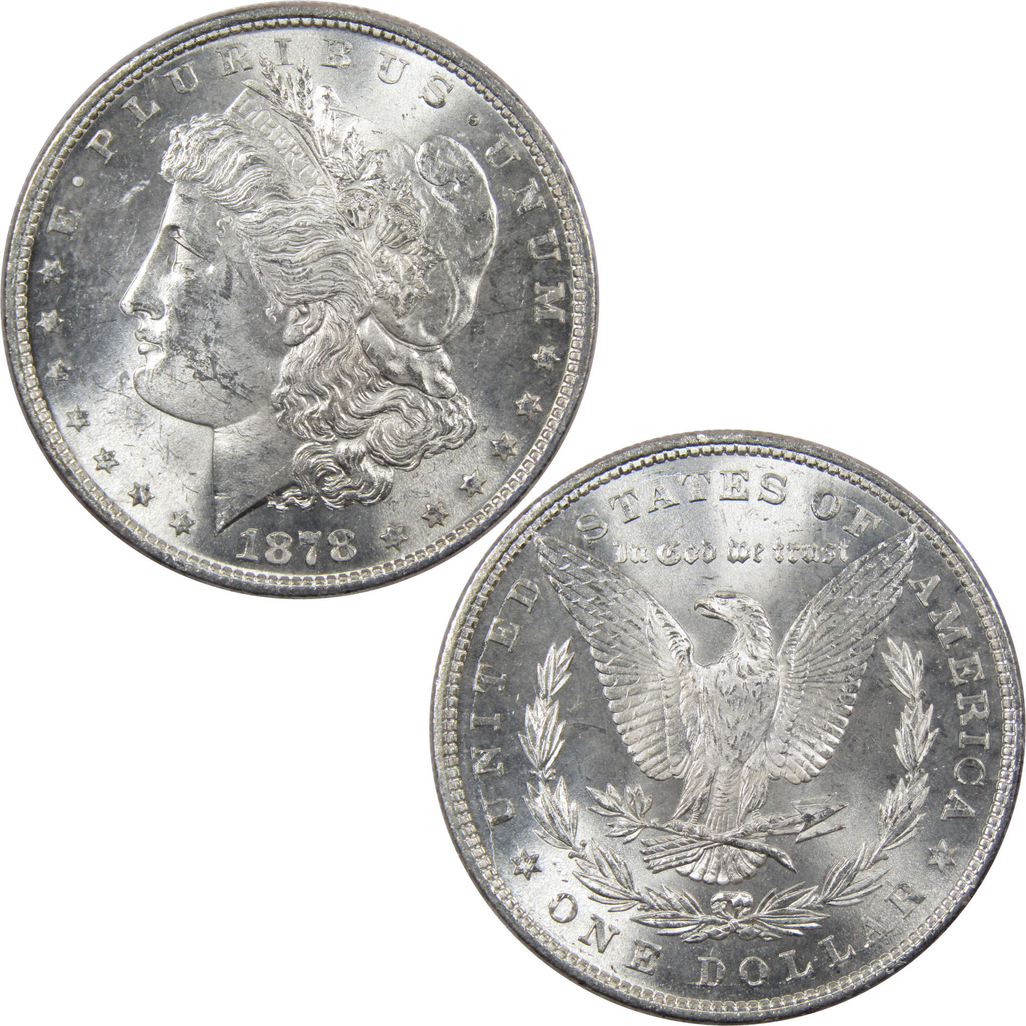 1878 7TF Rev 79 Morgan Dollar Uncirculated Mint State Silver SKU:I2201 - Morgan coin - Morgan silver dollar - Morgan silver dollar for sale - Profile Coins & Collectibles