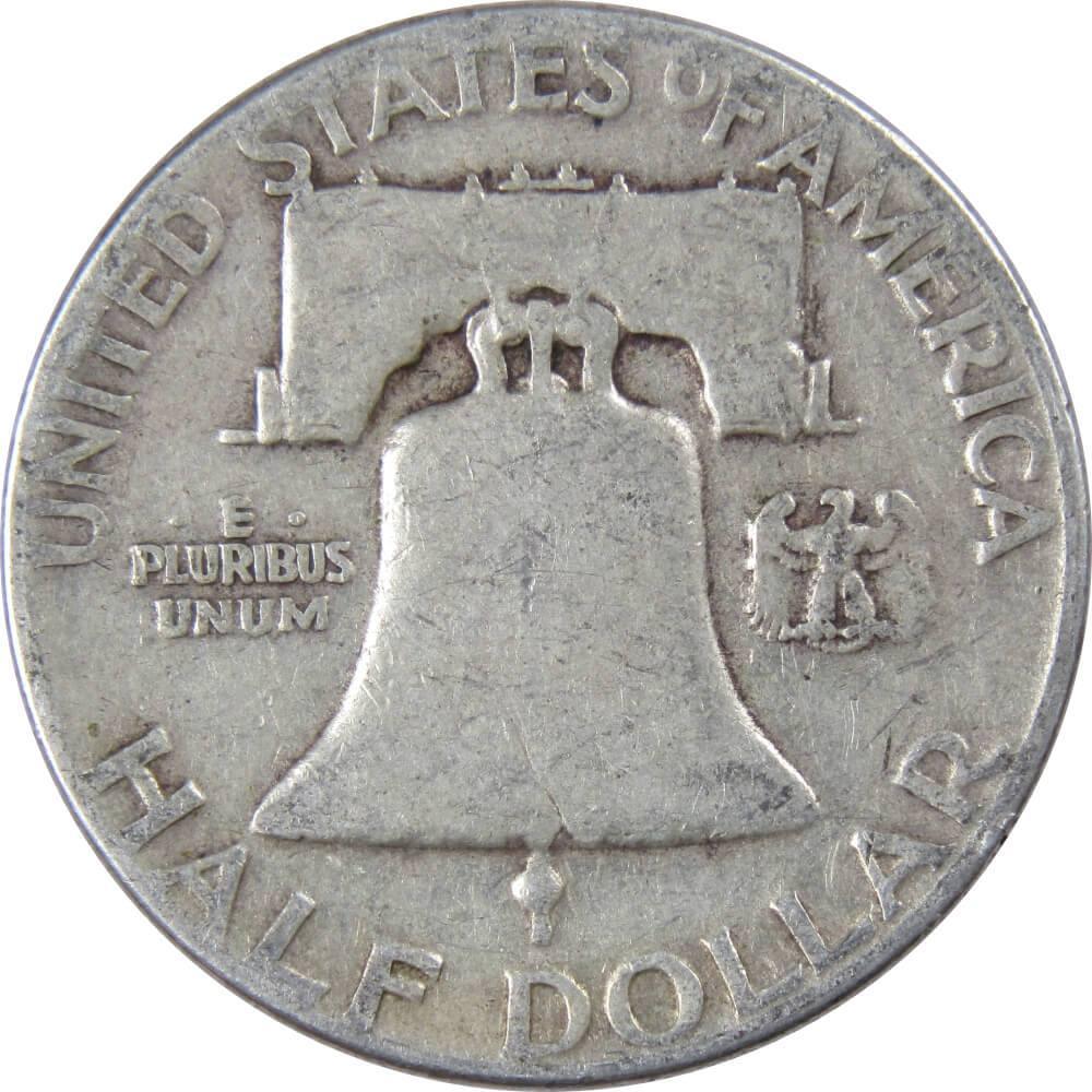 1950 Franklin Half Dollar VG Very Good 90% Silver 50c US Coin Collectible