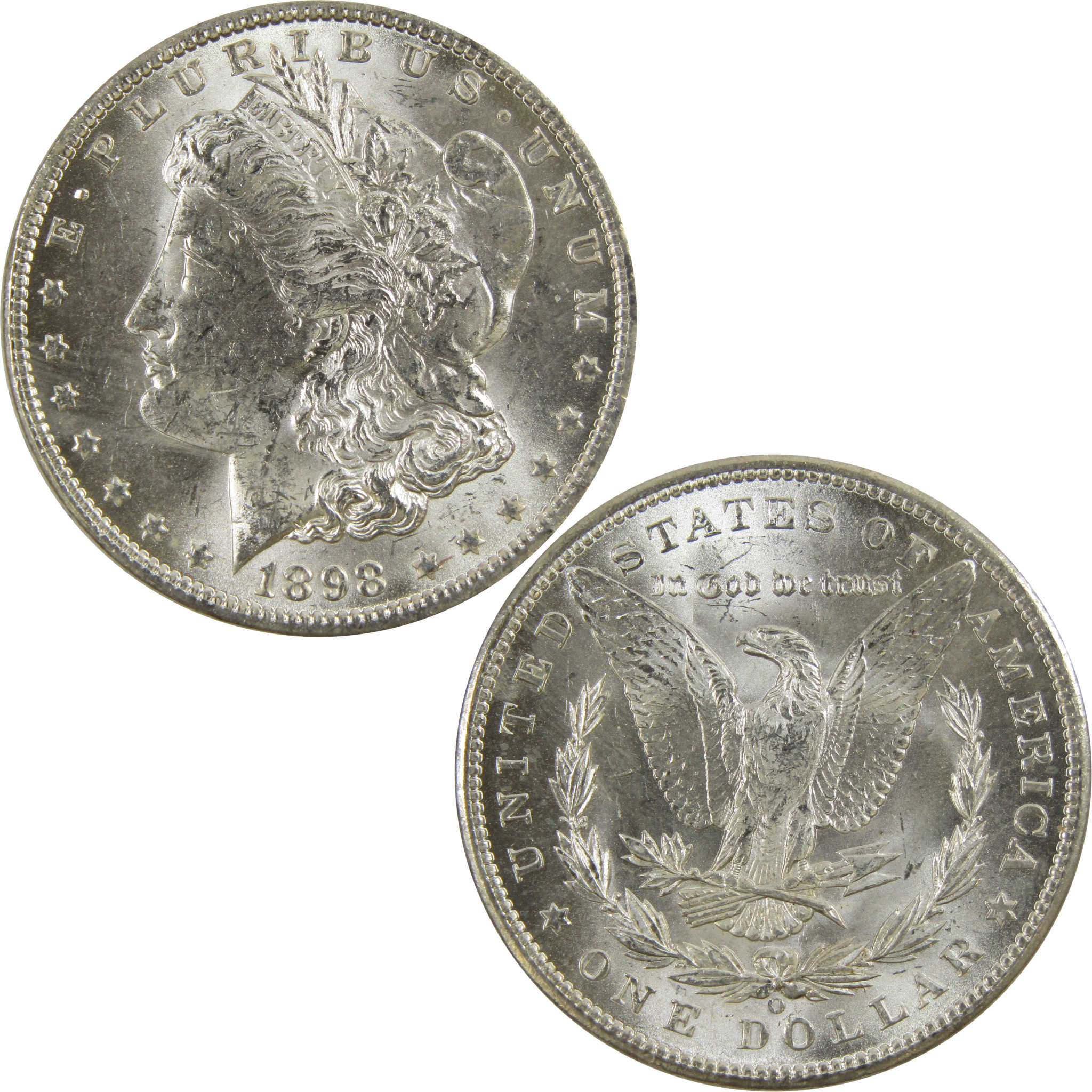 1898 O Morgan Dollar BU Uncirculated 90% Silver $1 Coin SKU:I5228 - Morgan coin - Morgan silver dollar - Morgan silver dollar for sale - Profile Coins & Collectibles
