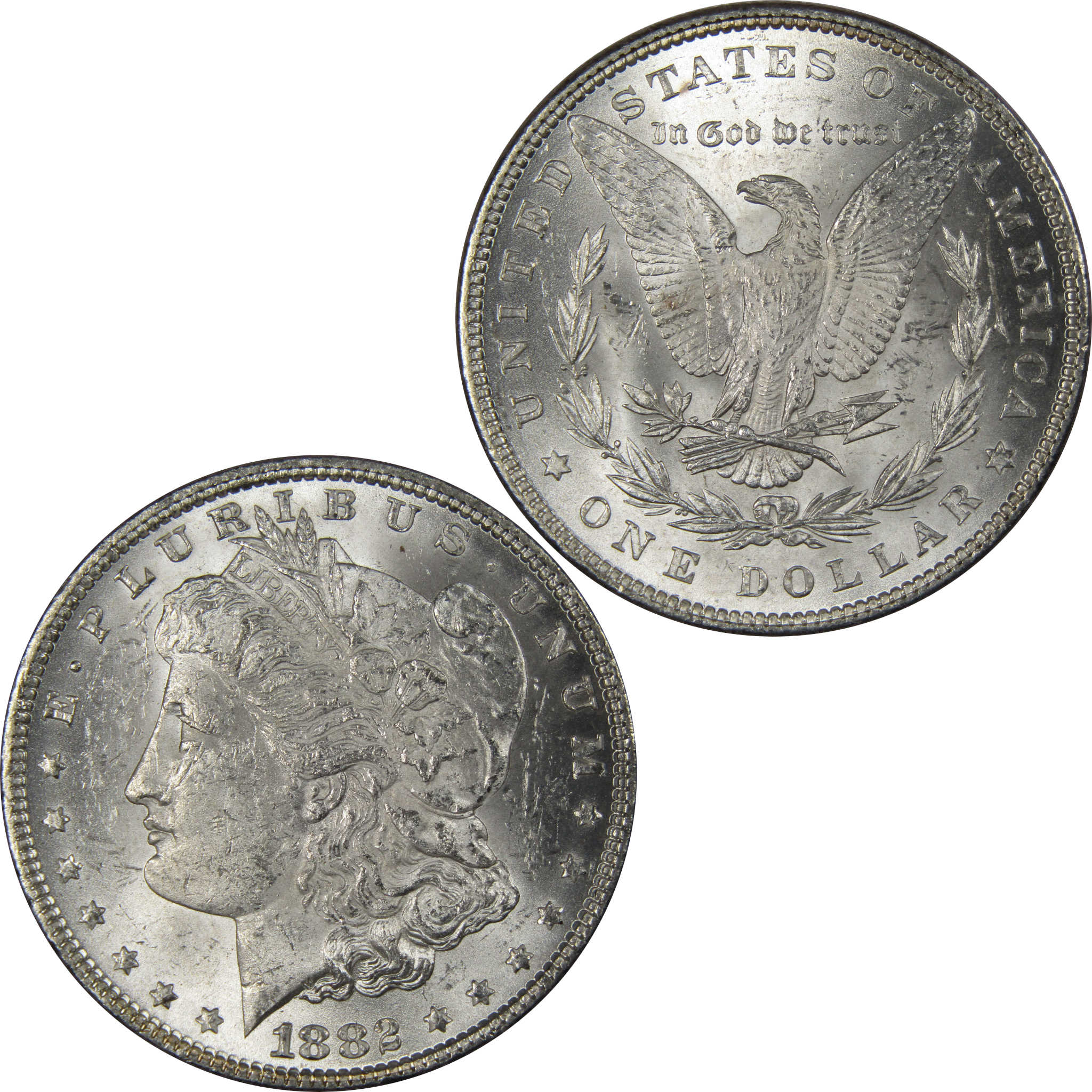 1882 Morgan Dollar BU Uncirculated Mint State 90% Silver SKU:IPC9674 - Morgan coin - Morgan silver dollar - Morgan silver dollar for sale - Profile Coins & Collectibles