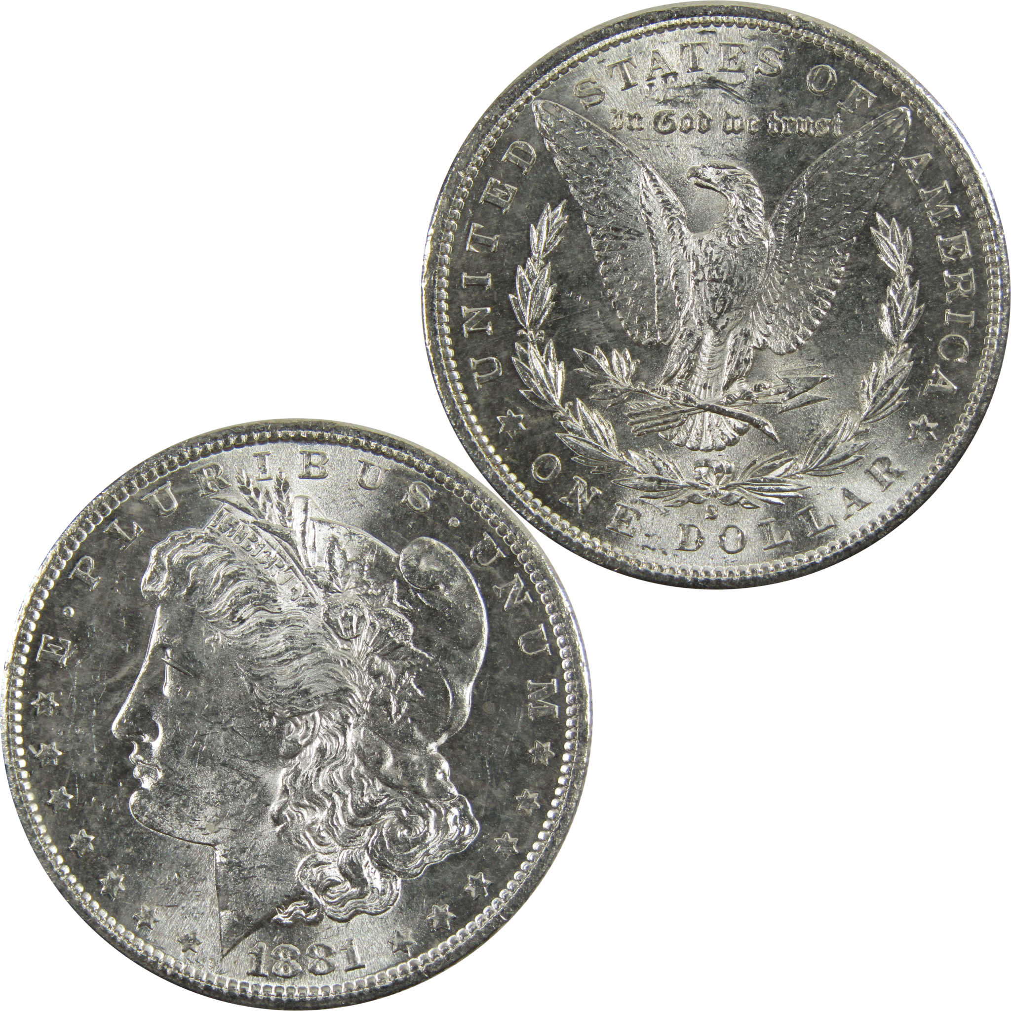 1881 S Morgan Dollar BU Uncirculated 90% Silver $1 Coin SKU:I5301 - Morgan coin - Morgan silver dollar - Morgan silver dollar for sale - Profile Coins & Collectibles