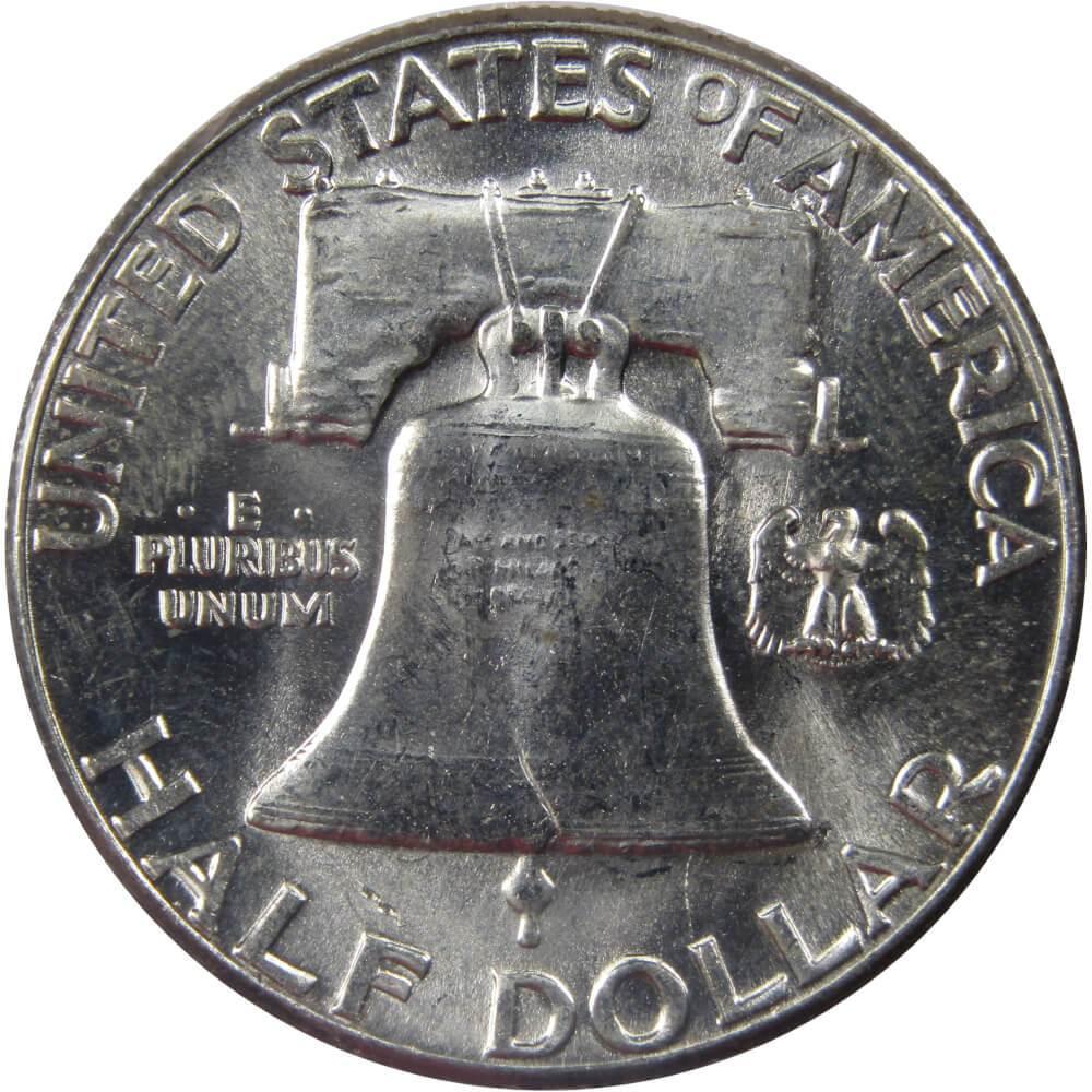 1961 Franklin Half Dollar BU Uncirculated Mint State 90% Silver 50c US Coin