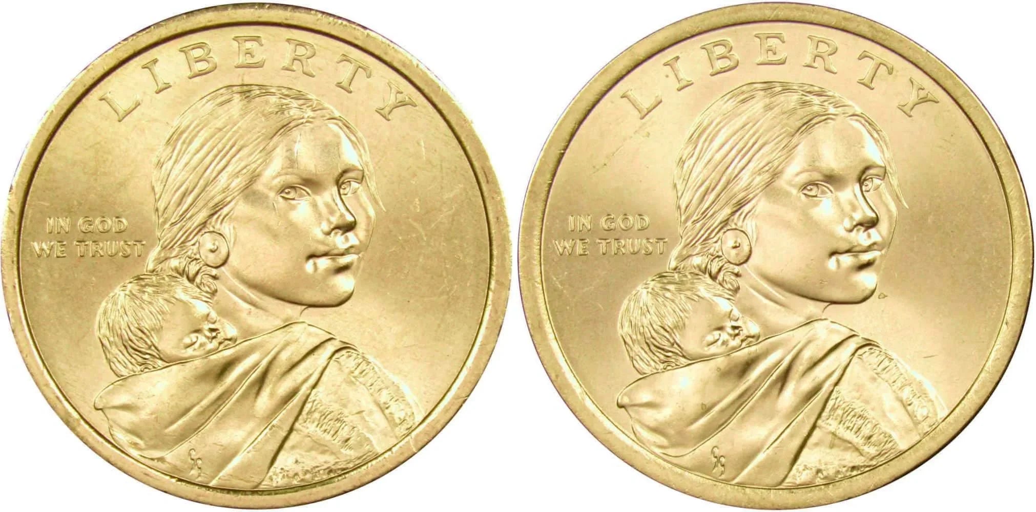 2014 P&D Native Hospitality Native American Dollar 2 Coin Set BU Uncirculated $1