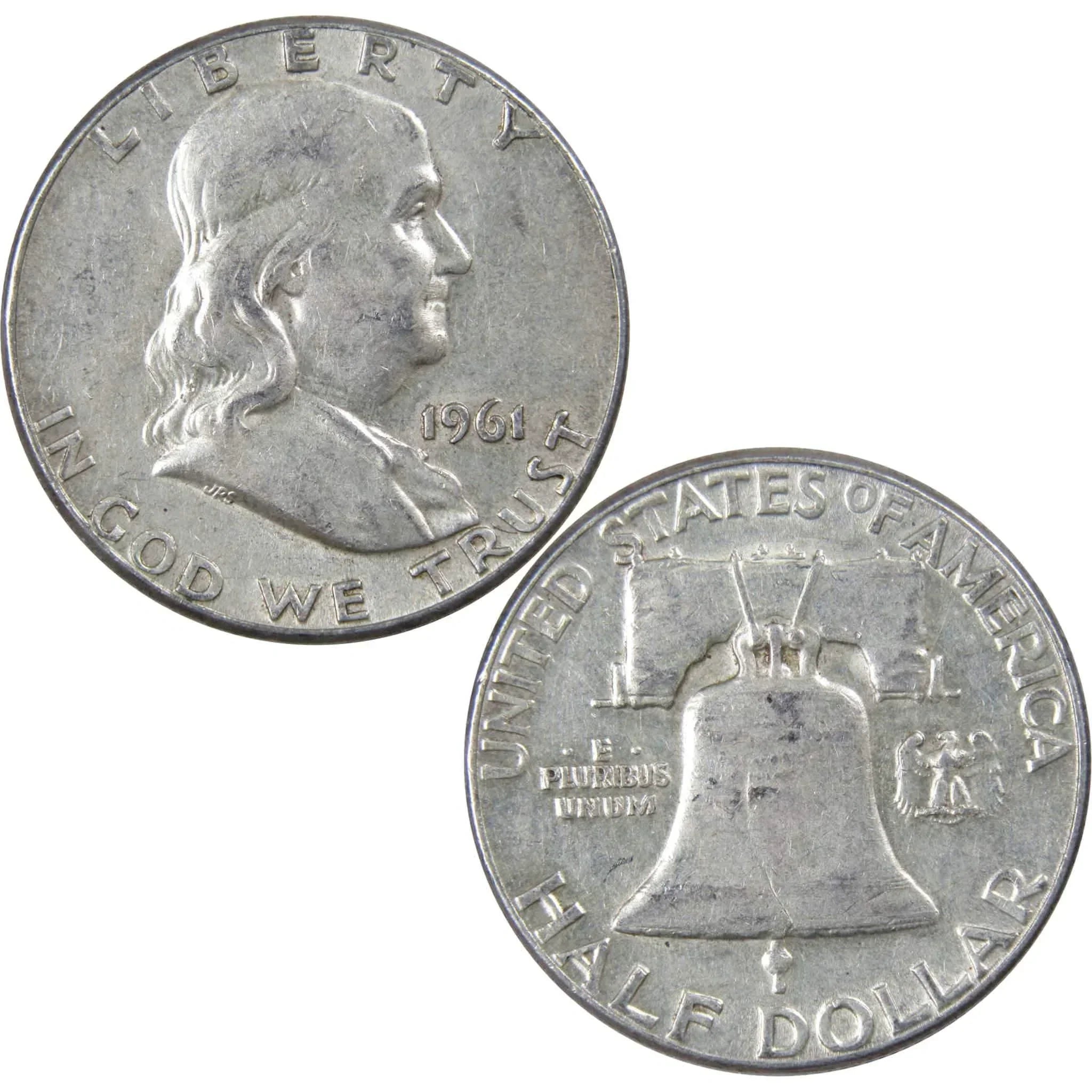 1961 Franklin Half Dollar XF EF Extremely Fine 90% Silver 50c US Coin