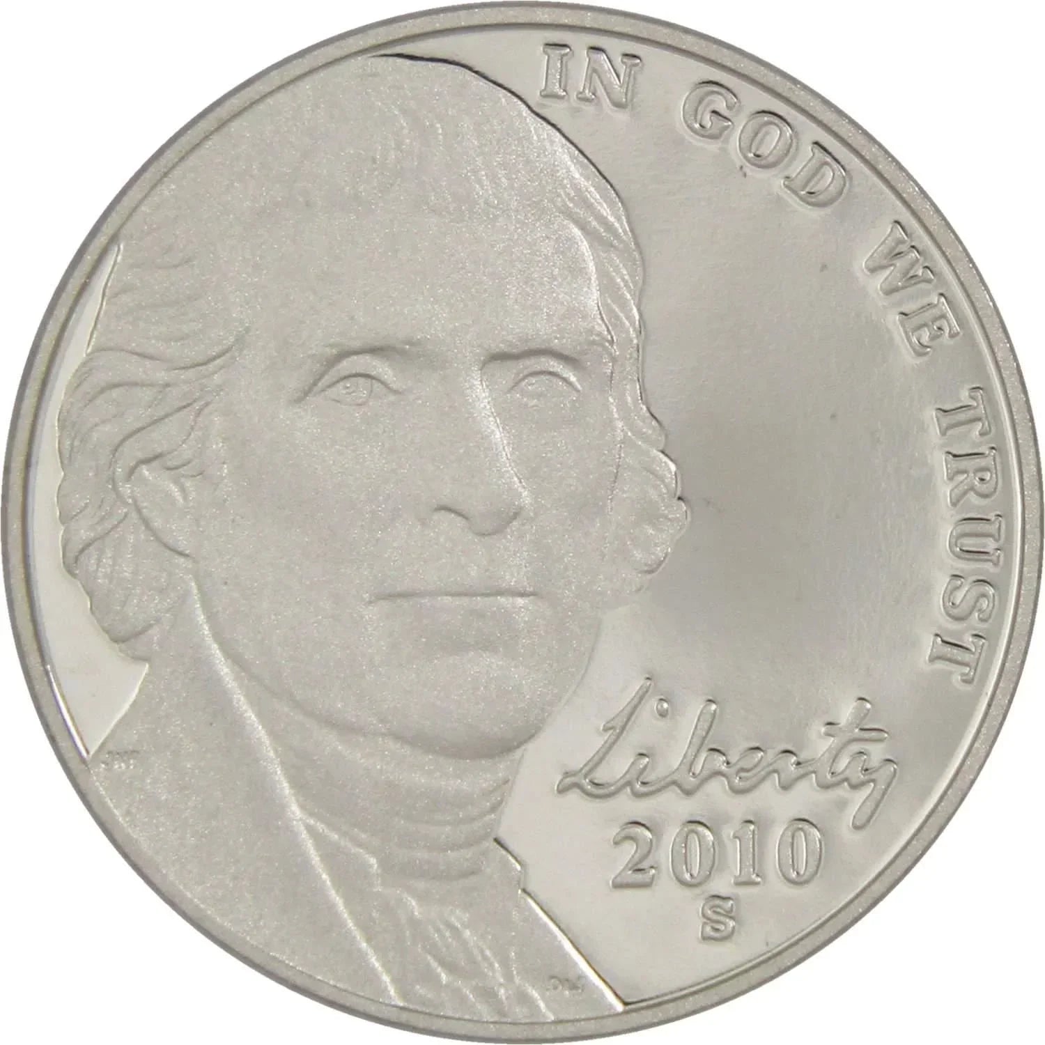 2010 S Jefferson Nickel 5 Cent Piece Choice Proof 5c US Coin Collectible