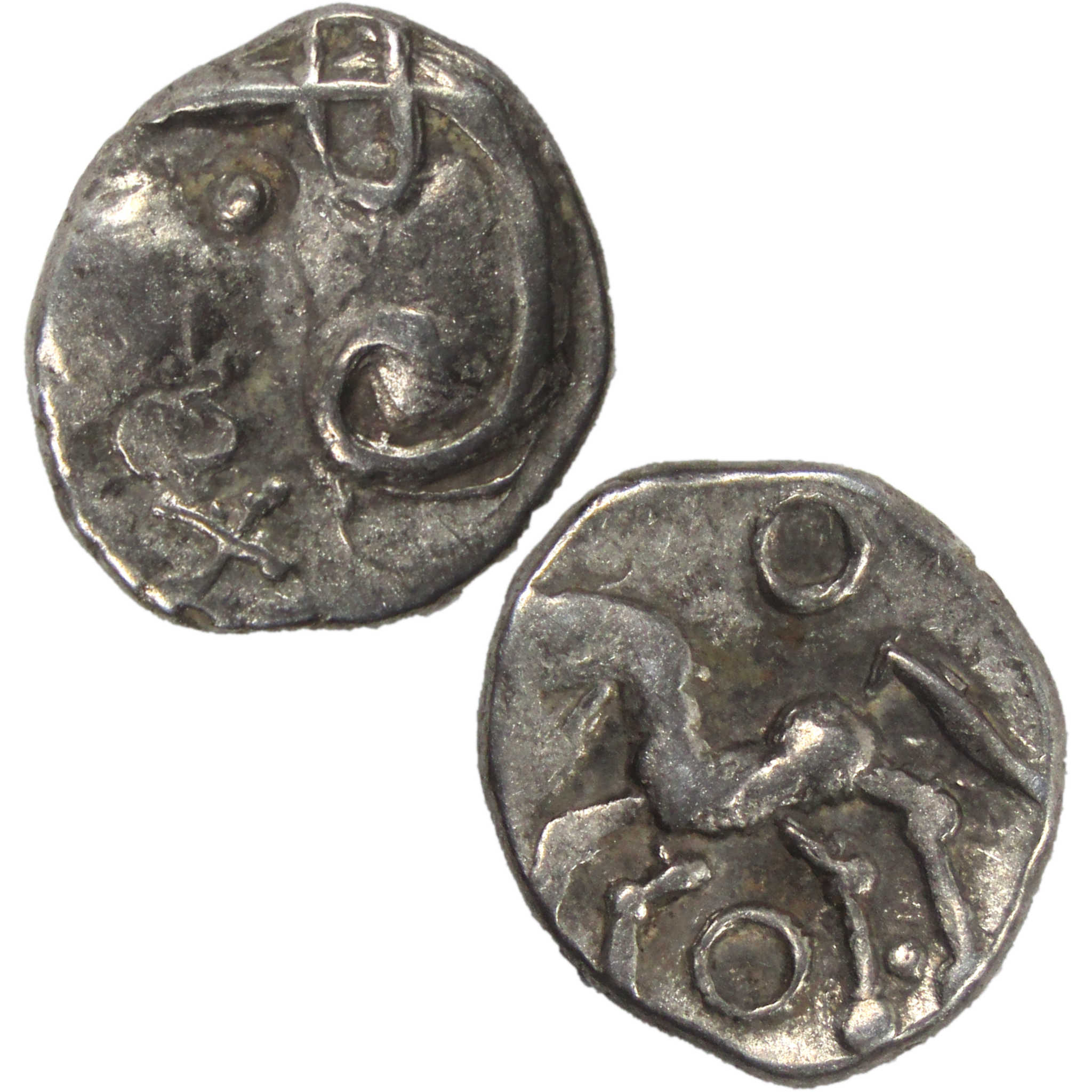 100-50 BC Sequani Quinarius VF Silver Ancient Gaulish Coin SKU:I5970