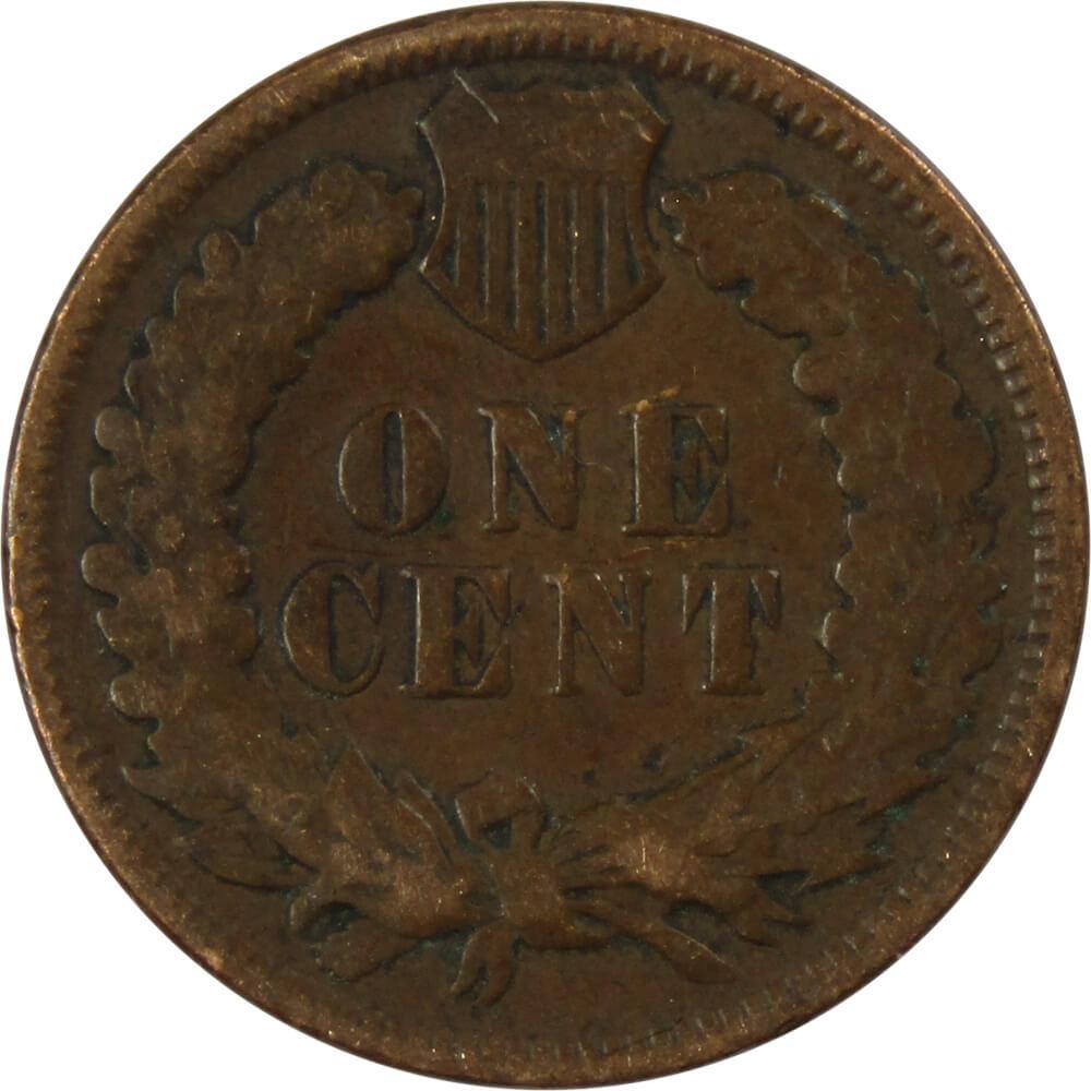 1907 Indian Head Cent AG About Good Bronze Penny 1c Coin Collectible