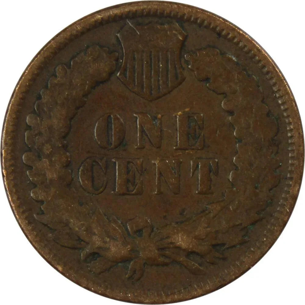 1907 Indian Head Cent AG About Good Bronze Penny 1c Coin Collectible