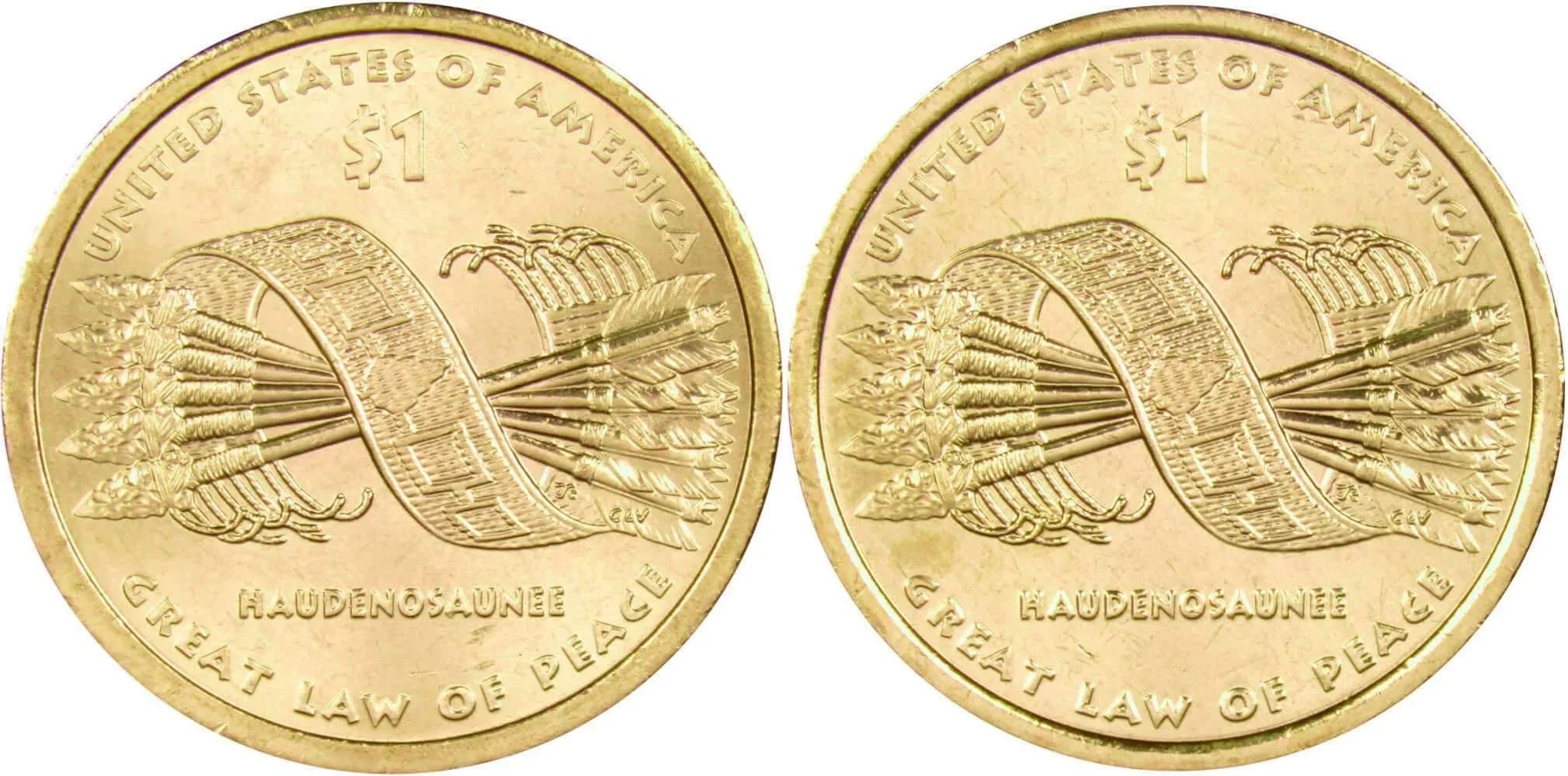 2010 P&D Great Law Native American Dollar 2 Coin Set BU Uncirculated $1
