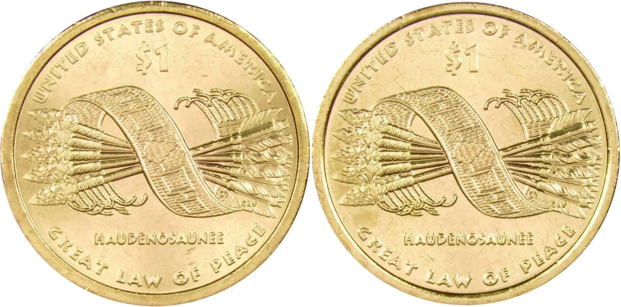 2010 P&D Great Law Native American Dollar 2 Coin Set BU Uncirculated $1
