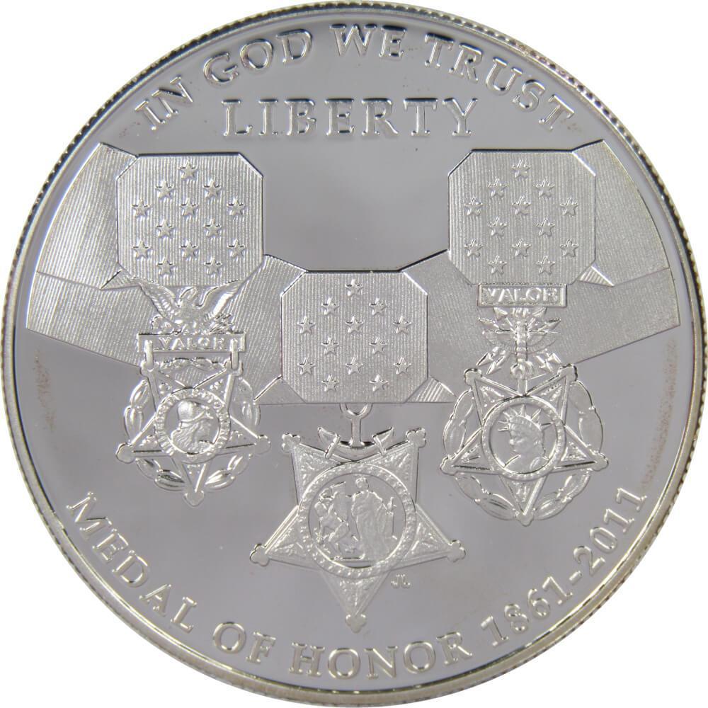Medal of Honor Commemorative 2011 P 90% Silver Dollar Proof $1 Coin