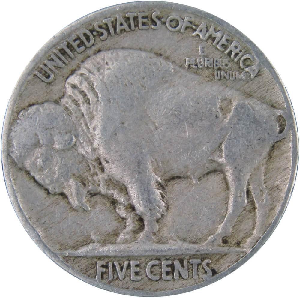 1927 Indian Head Buffalo Nickel 5 Cent Piece F Fine 5c US Coin Collectible