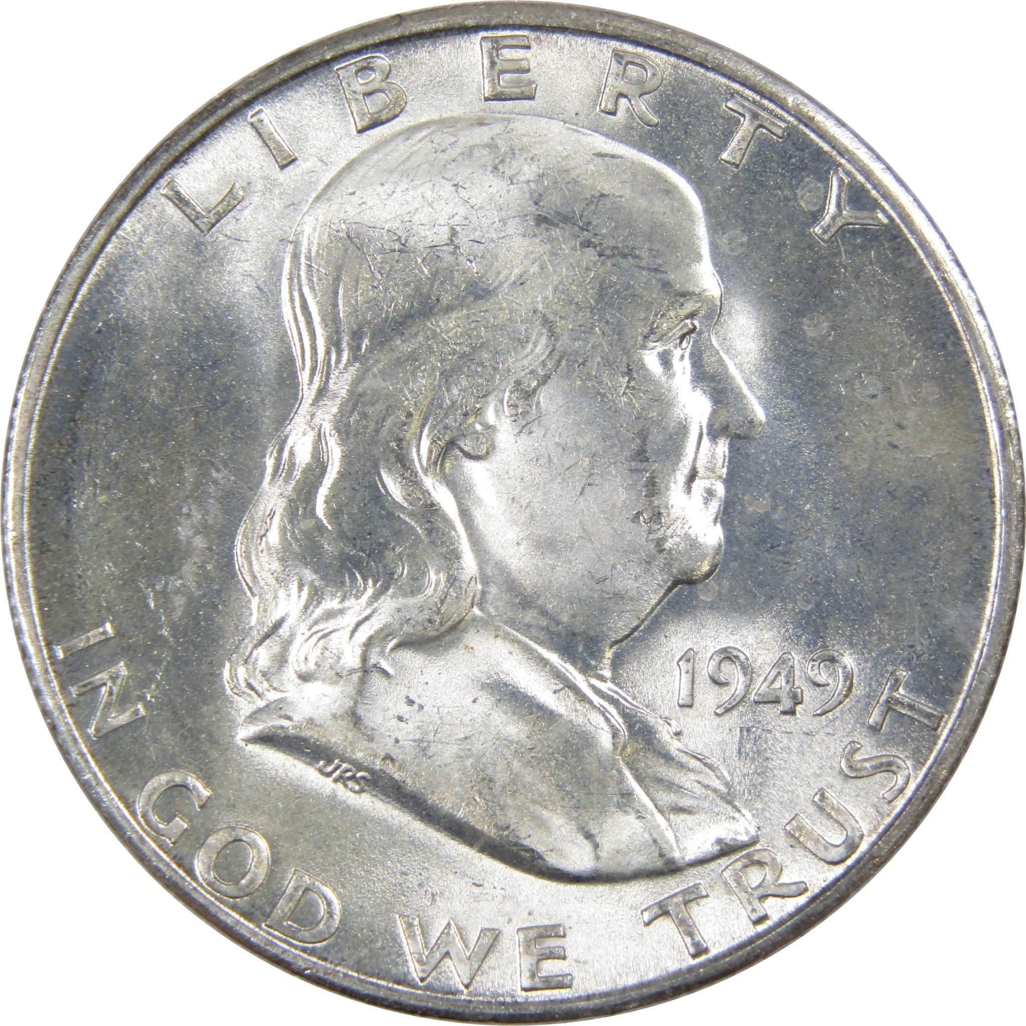 1949 S Franklin Half Dollar Choice Uncirculated Silver 50c SKU:IPC2051